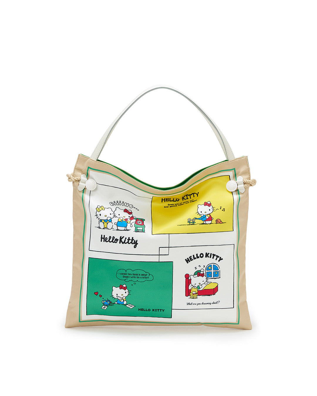 HELLO KITTY × TREASURE TOPKAPI サテン スカーフ トート バッグ / A4