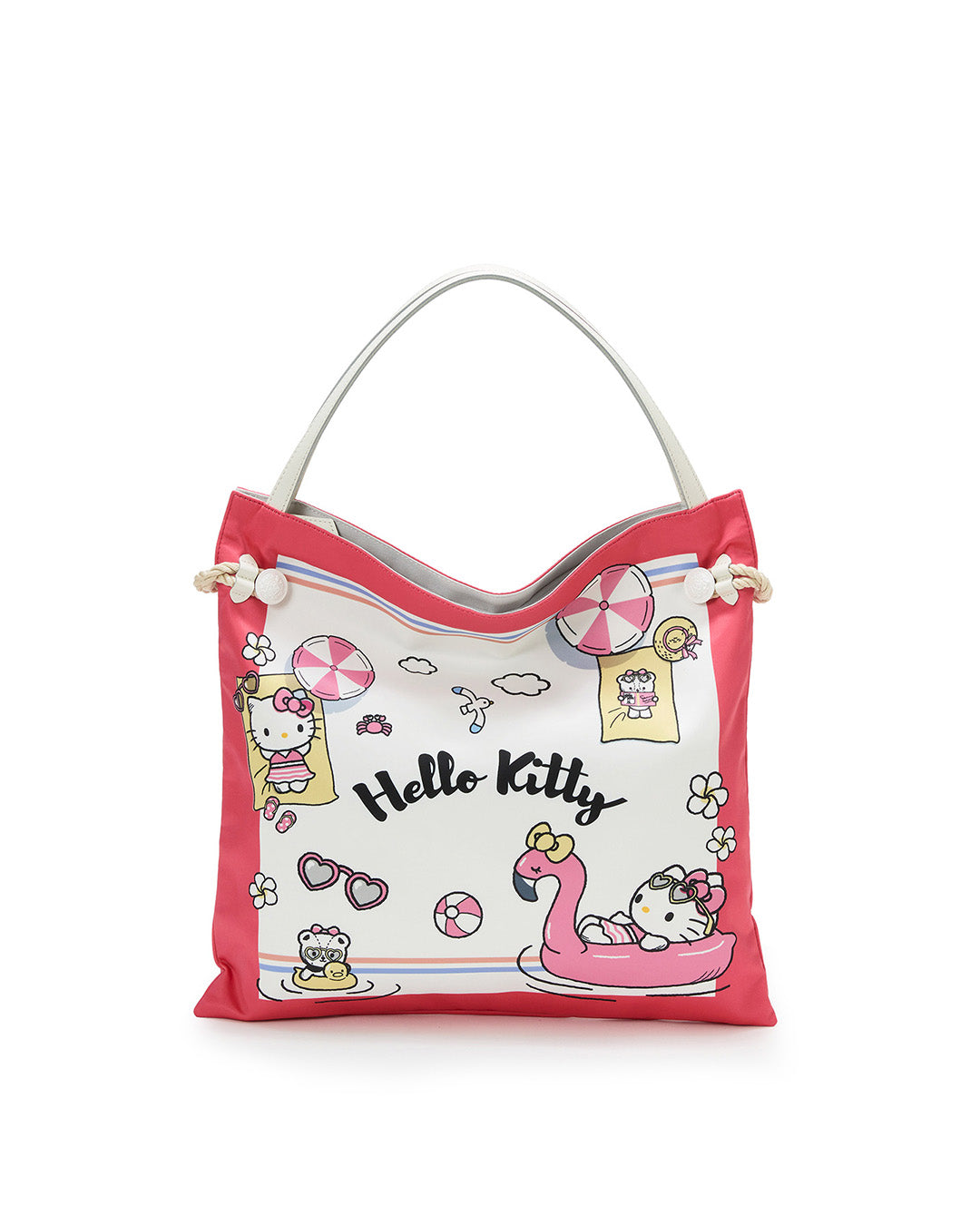 HELLO KITTY × TREASURE TOPKAPI サテン スカーフ トート バッグ / A4