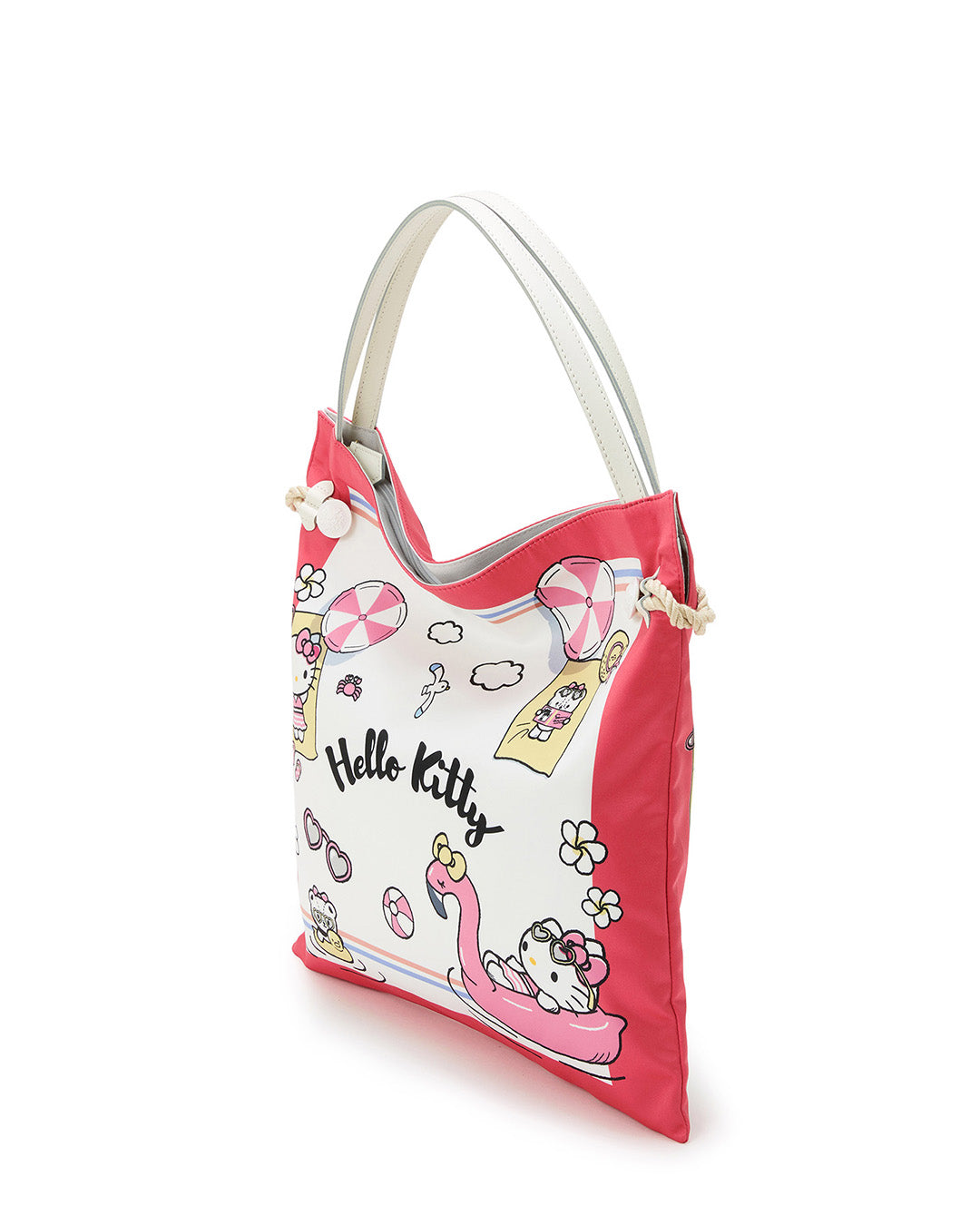 HELLO KITTY × TREASURE TOPKAPI サテン スカーフ トート バッグ / A4