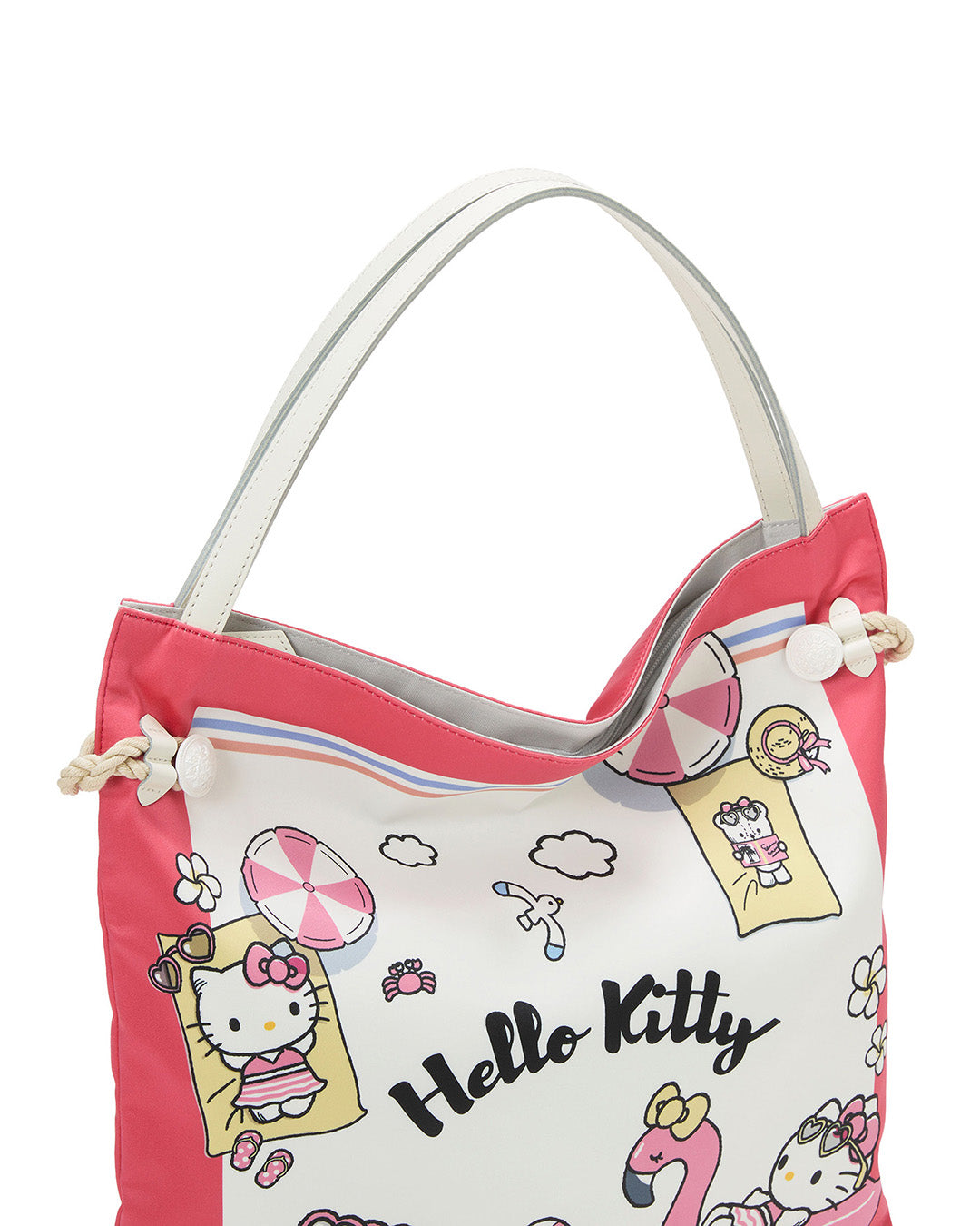 HELLO KITTY × TREASURE TOPKAPI サテン スカーフ トート バッグ / A4