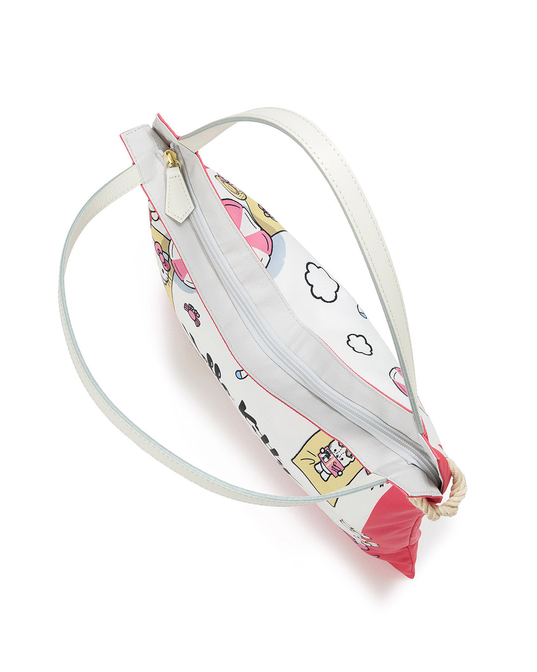 HELLO KITTY × TREASURE TOPKAPI サテン スカーフ トート バッグ / A4
