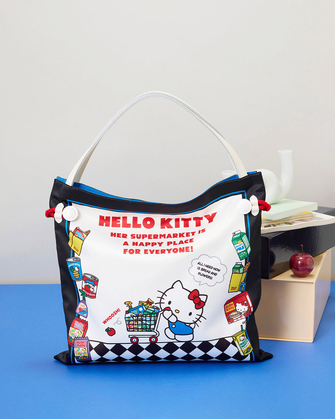 HELLO KITTY × TREASURE TOPKAPI サテン スカーフ トート バッグ / A4