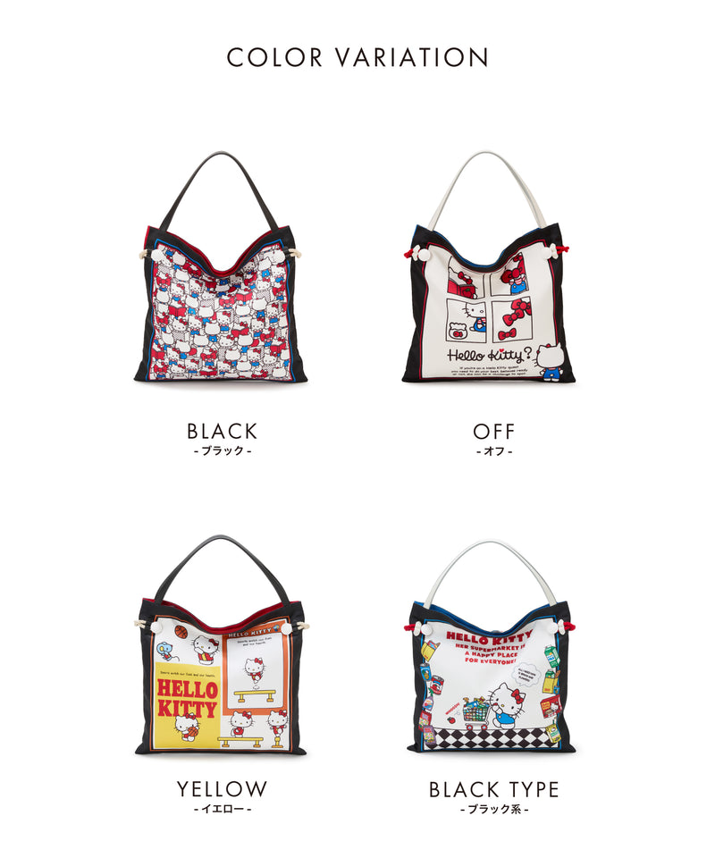 HELLO KITTY × TREASURE TOPKAPI サテン スカーフ トート バッグ