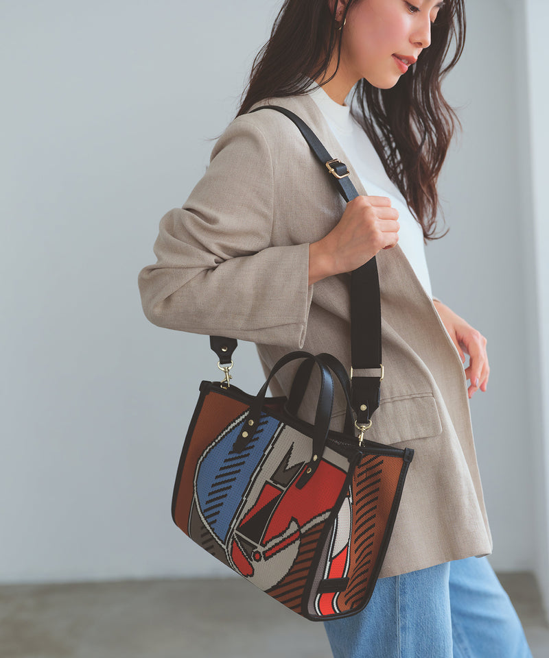 ニットジャガード 2way ミニ トートバッグ – TOPKAPI（トプカピ）