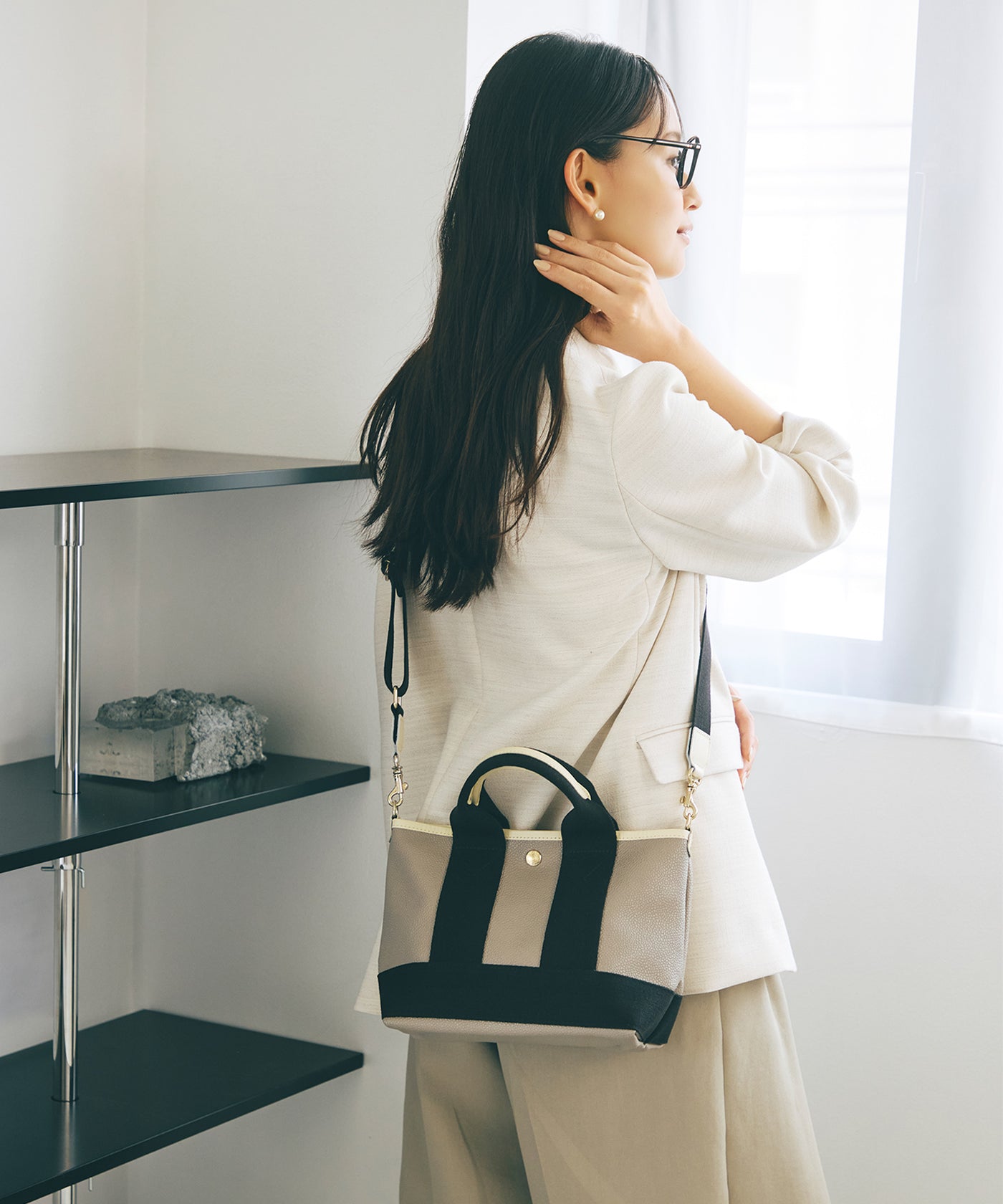 ◾️美品　スコッチグレイン ネオレザー ミニ トート バッグ ショルダー付き S ご要望にお応えして再販売！】SCOTCH GRAIN スコッチグレイン