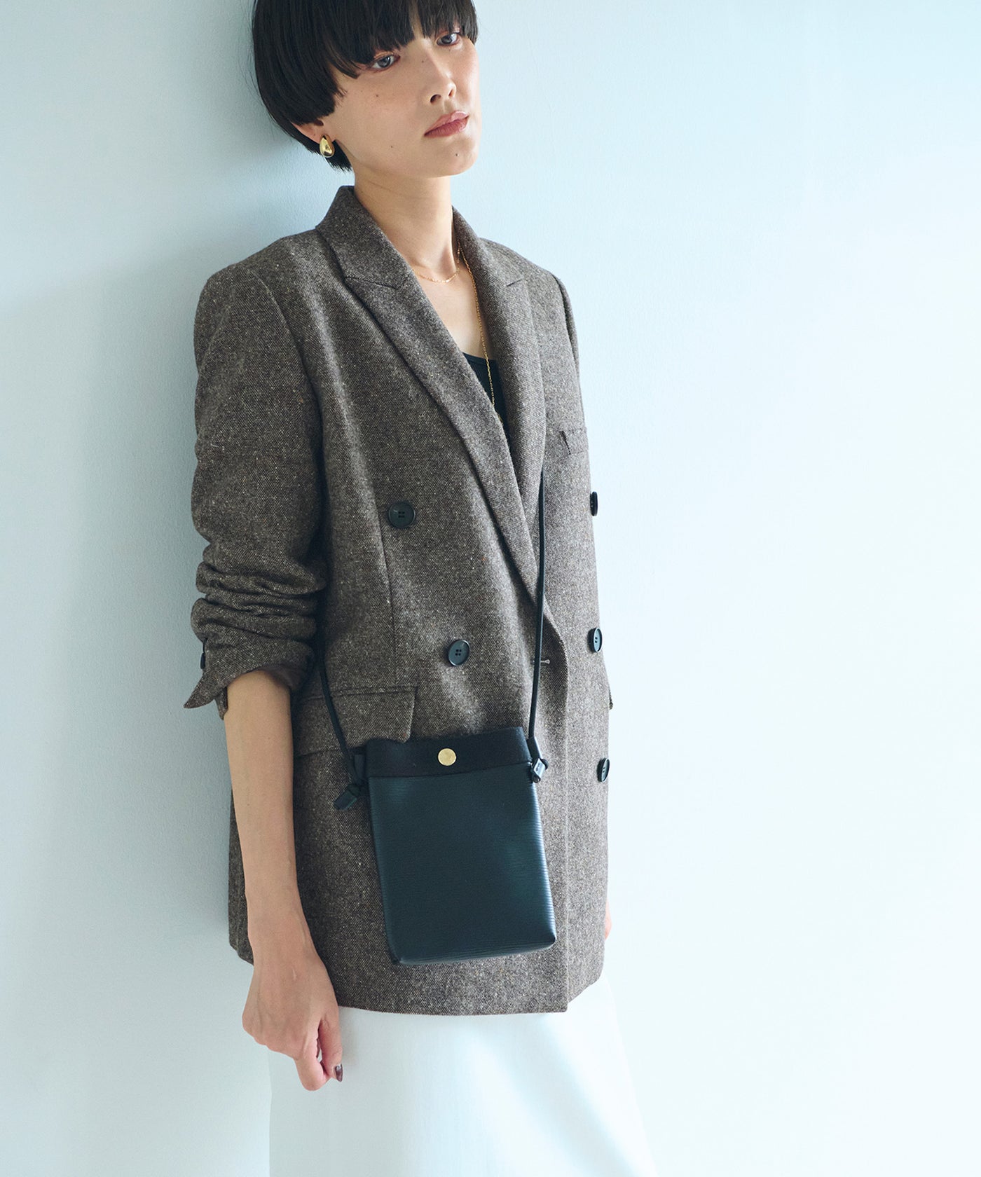 RIPPLE リプル スリム サコッシュ スマホショルダー【VERY掲載