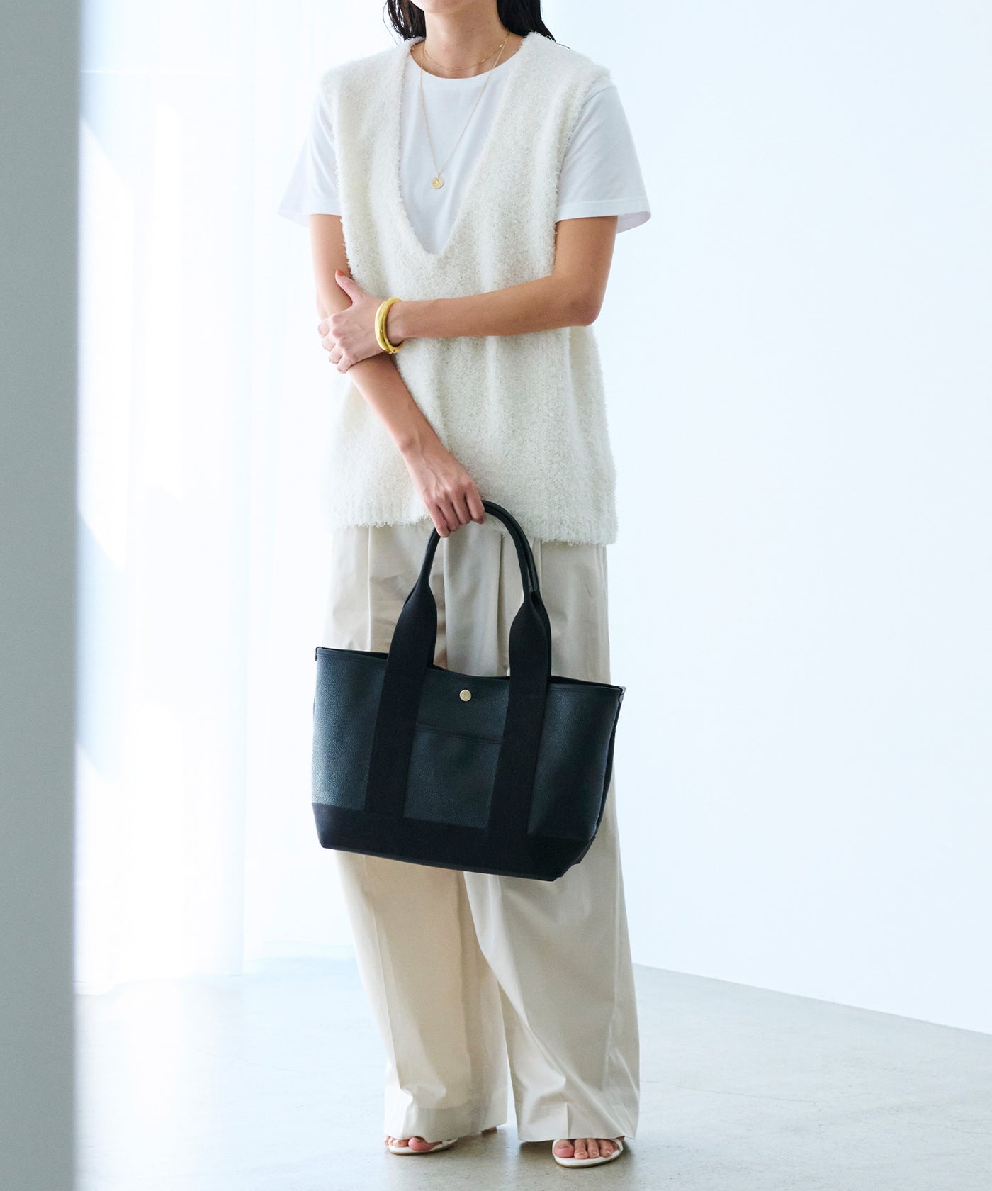 未使用 TOPKAPI スコッチグレイン ロングハンドル A4 トートバッグ M ファスナートップにアップデート！】SCOTCH GRAIN スコッチグレイン