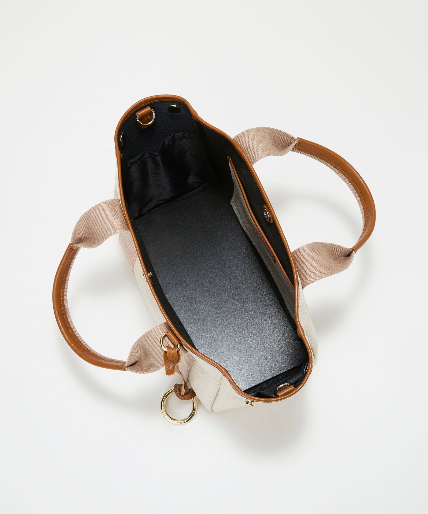 SCOTCH GRAIN スコッチグレイン 2way ミニ トートバッグ チャーム付き