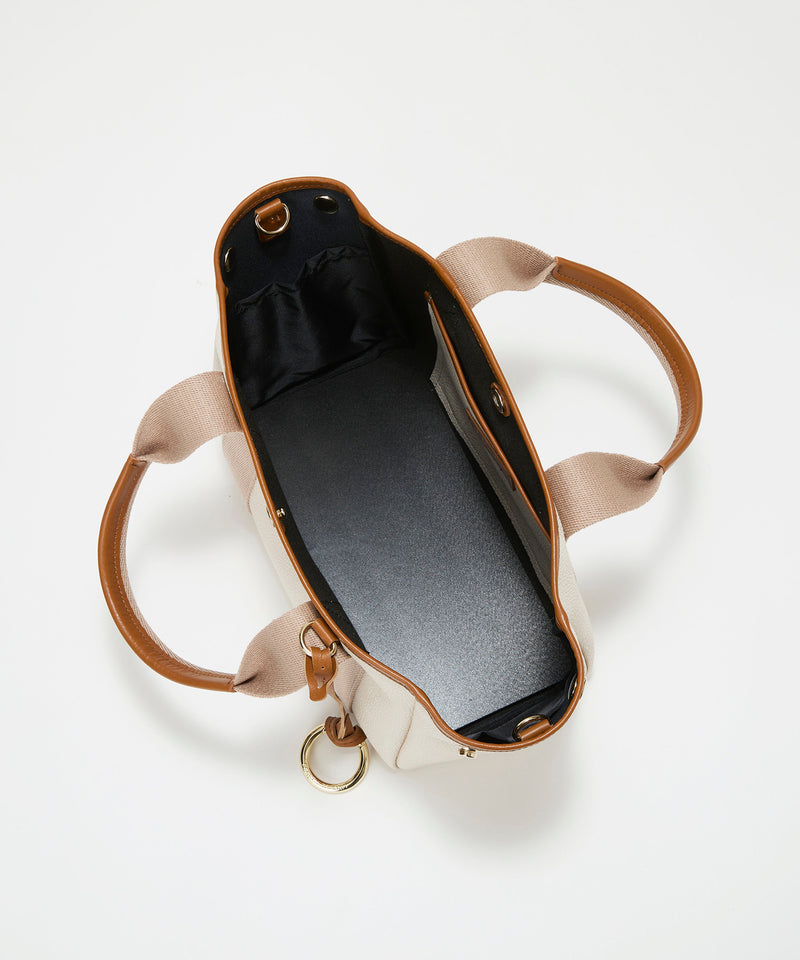 SCOTCH GRAIN スコッチグレイン 2way ミニ トートバッグ チャーム付き