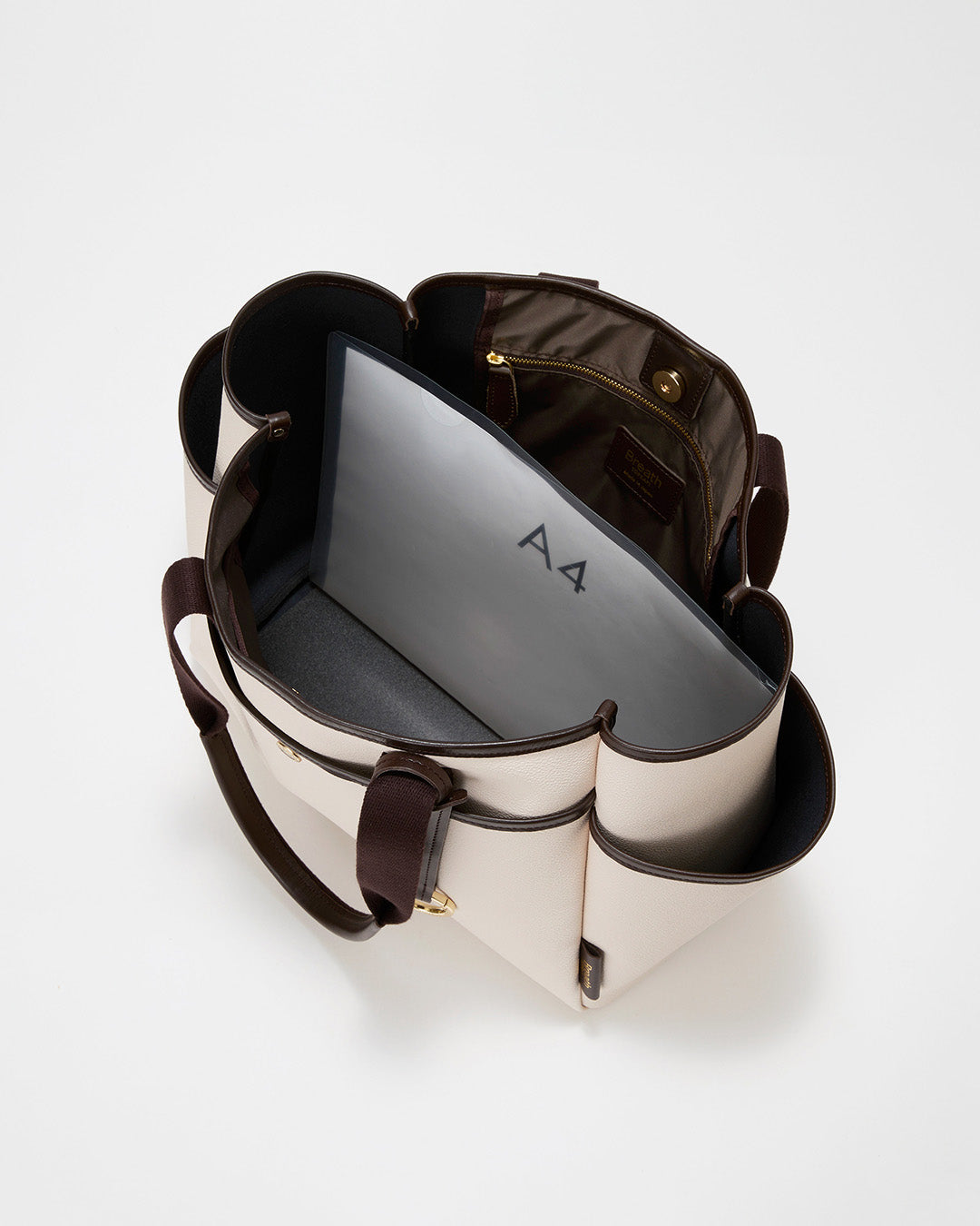 【LEE10月号掲載】MICA マルチポケット ロングハンドル トートバッグ L / A4