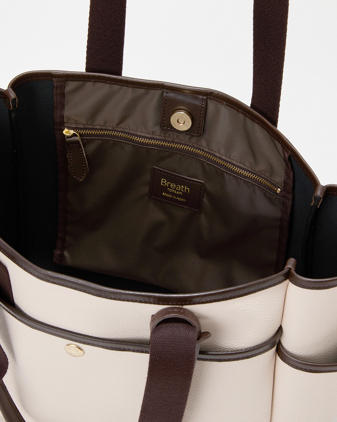 【LEE10月号掲載】MICA マルチポケット ロングハンドル トートバッグ L / A4