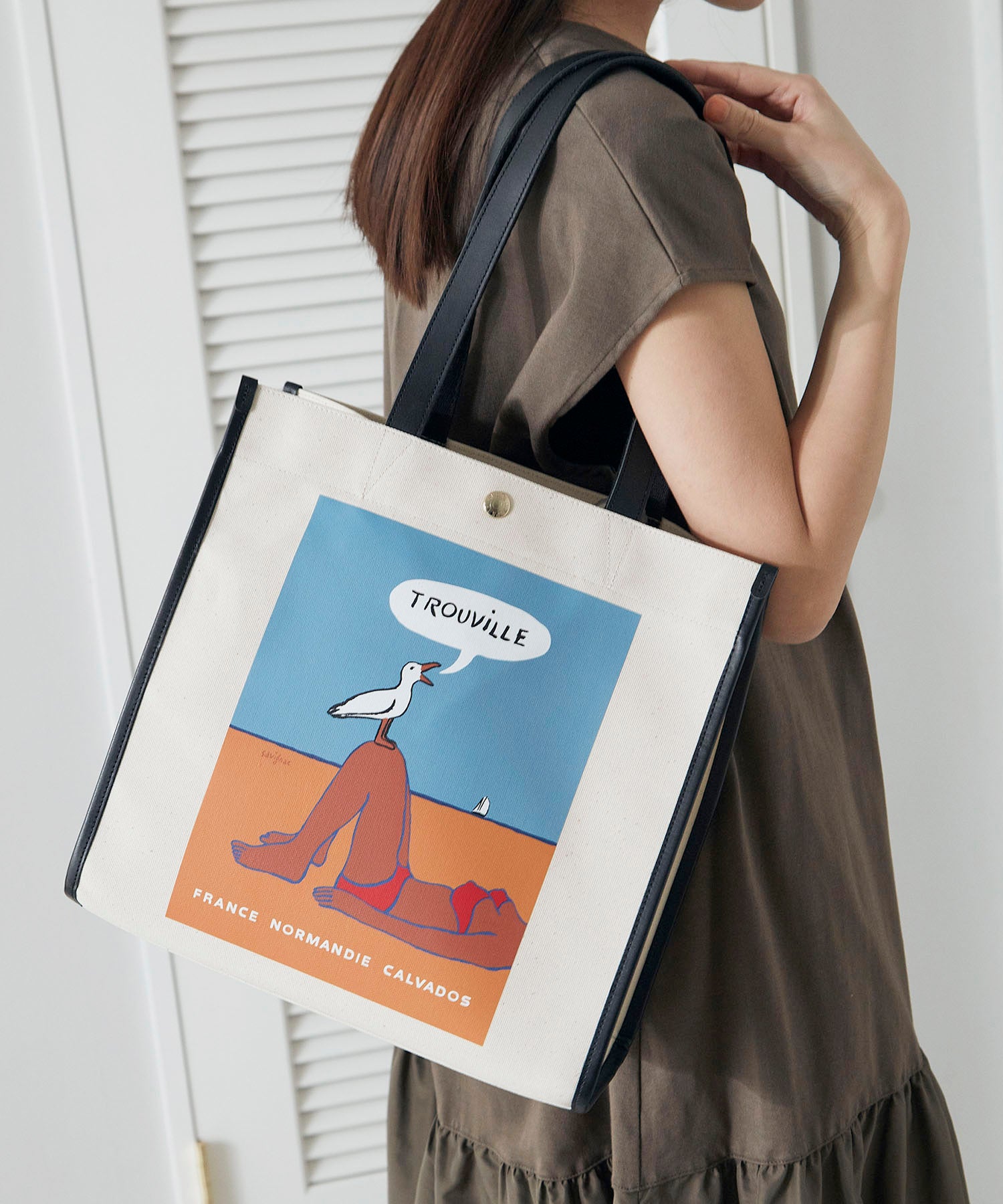 サヴィニャック × Breath TOPKAPI アート プリント オーガニックキャンバス トート バッグ / A4