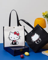 HELLO KITTY × Breath TOPKAPI プリント キャンバス レザー コンビ トート バッグ