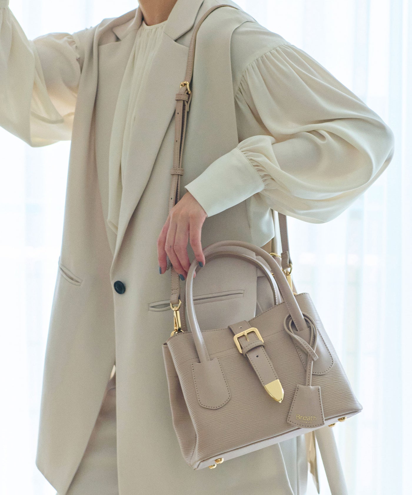 RIPPLE リプル バックル ショルダー付き ミニ トートバッグ – TOPKAPI