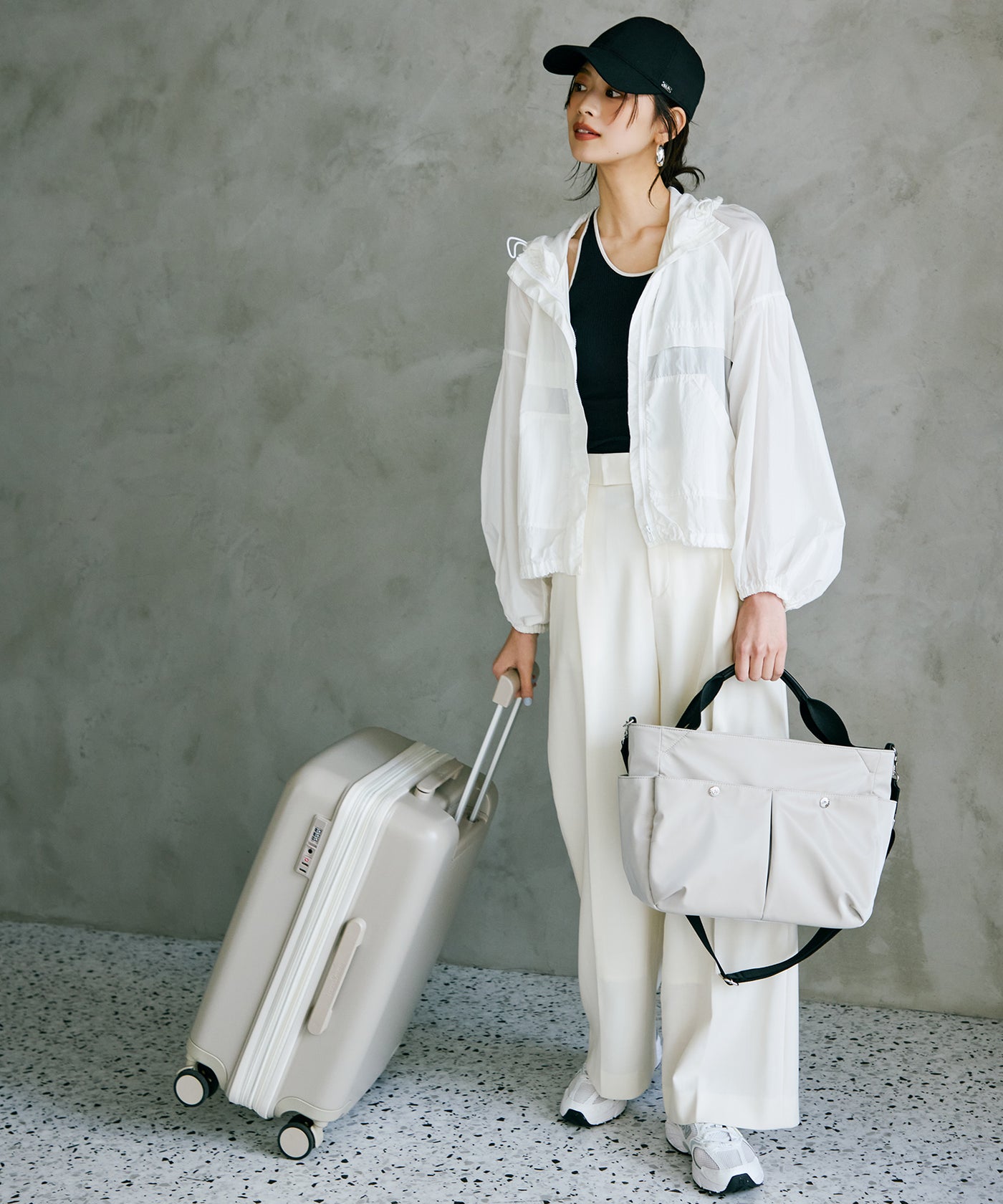 Train 防水ポリエステル ショルダー付き A4 トートバッグ / キャリー