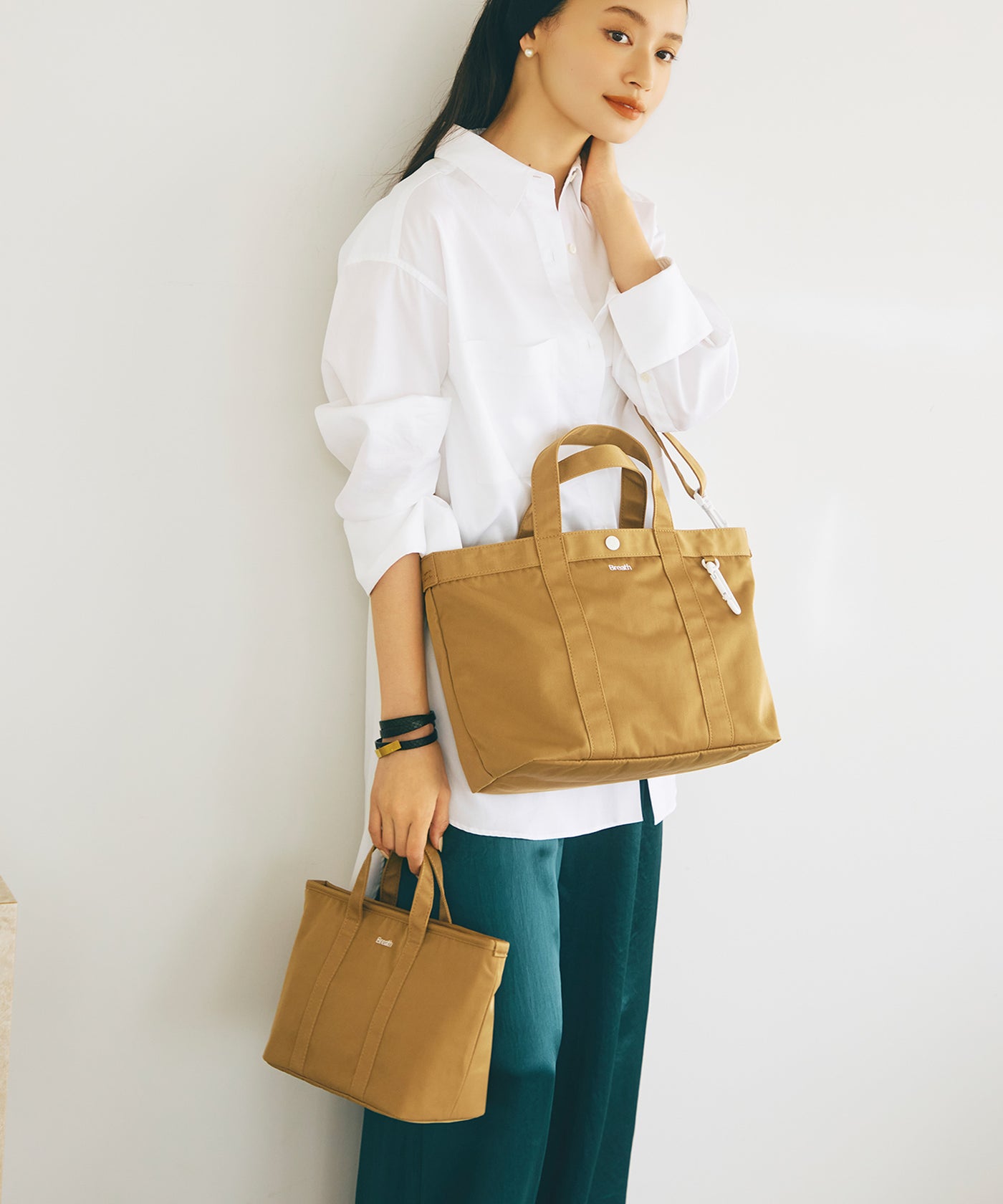 CHILLGO 保冷バッグ付き ショルダー付き ナイロン トートバッグ M/撥水