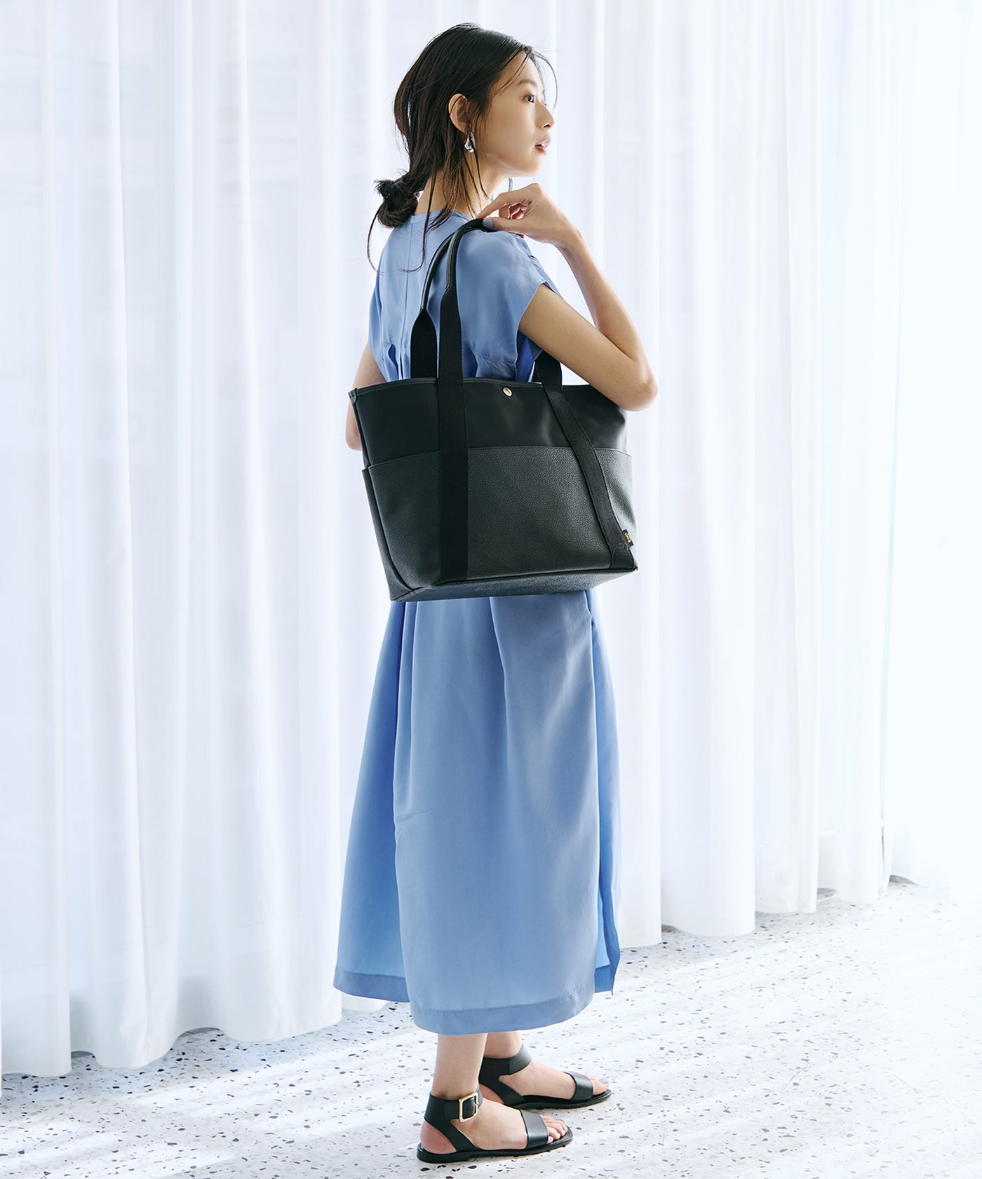 TOPKAPI×藤本美貴さんコラボ】スコッチグレイン 10ポケット トート