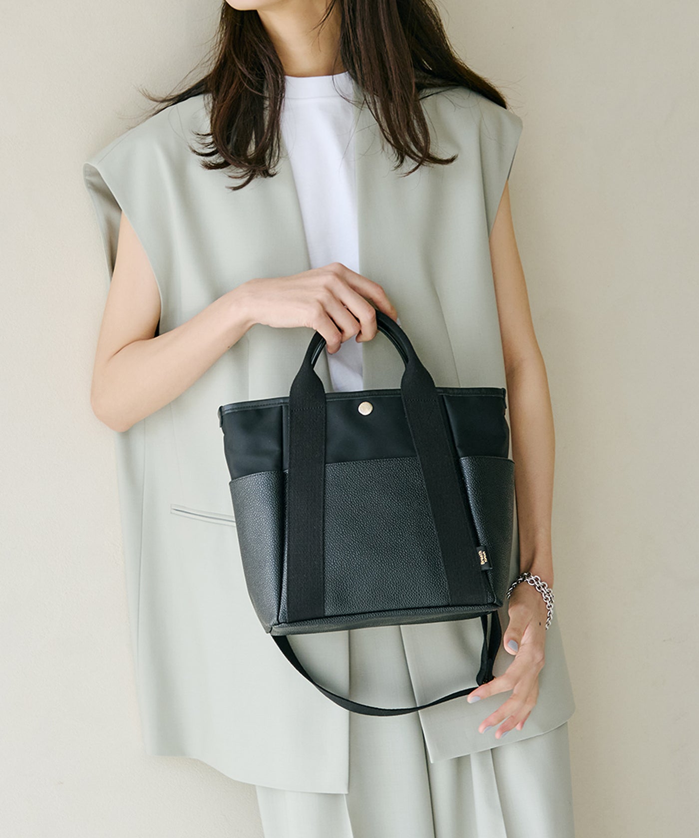 TOPKAPI×藤本美貴さんコラボ】スコッチグレイン 6ポケット 2way トート