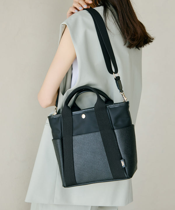 【TOPKAPI×藤本美貴さんコラボ】スコッチグレイン 6ポケット 2way トートバッグ M/マザーズバッグ/撥水