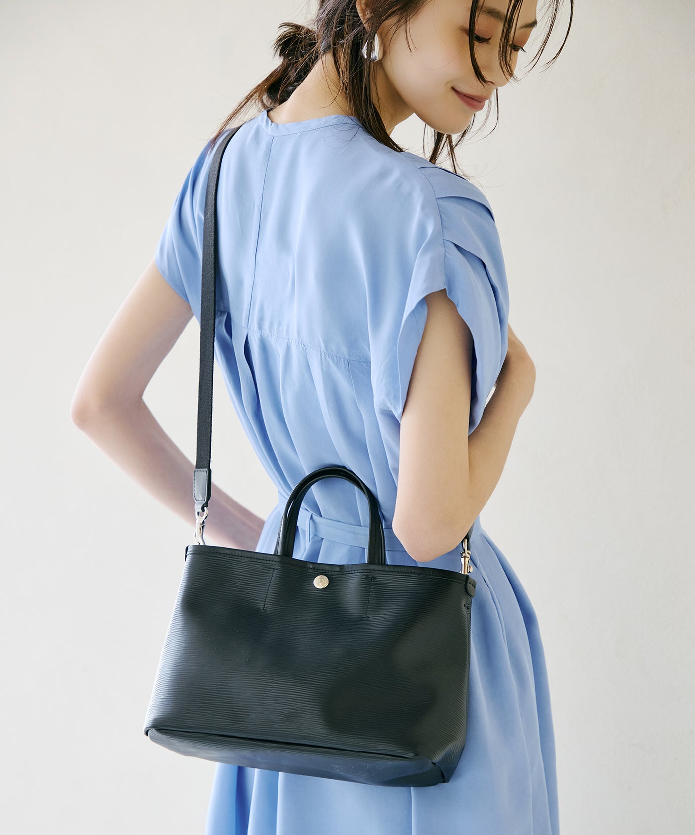 RIPPLE リプル ショルダー付き シンプル ミニ トートバッグ – TOPKAPI