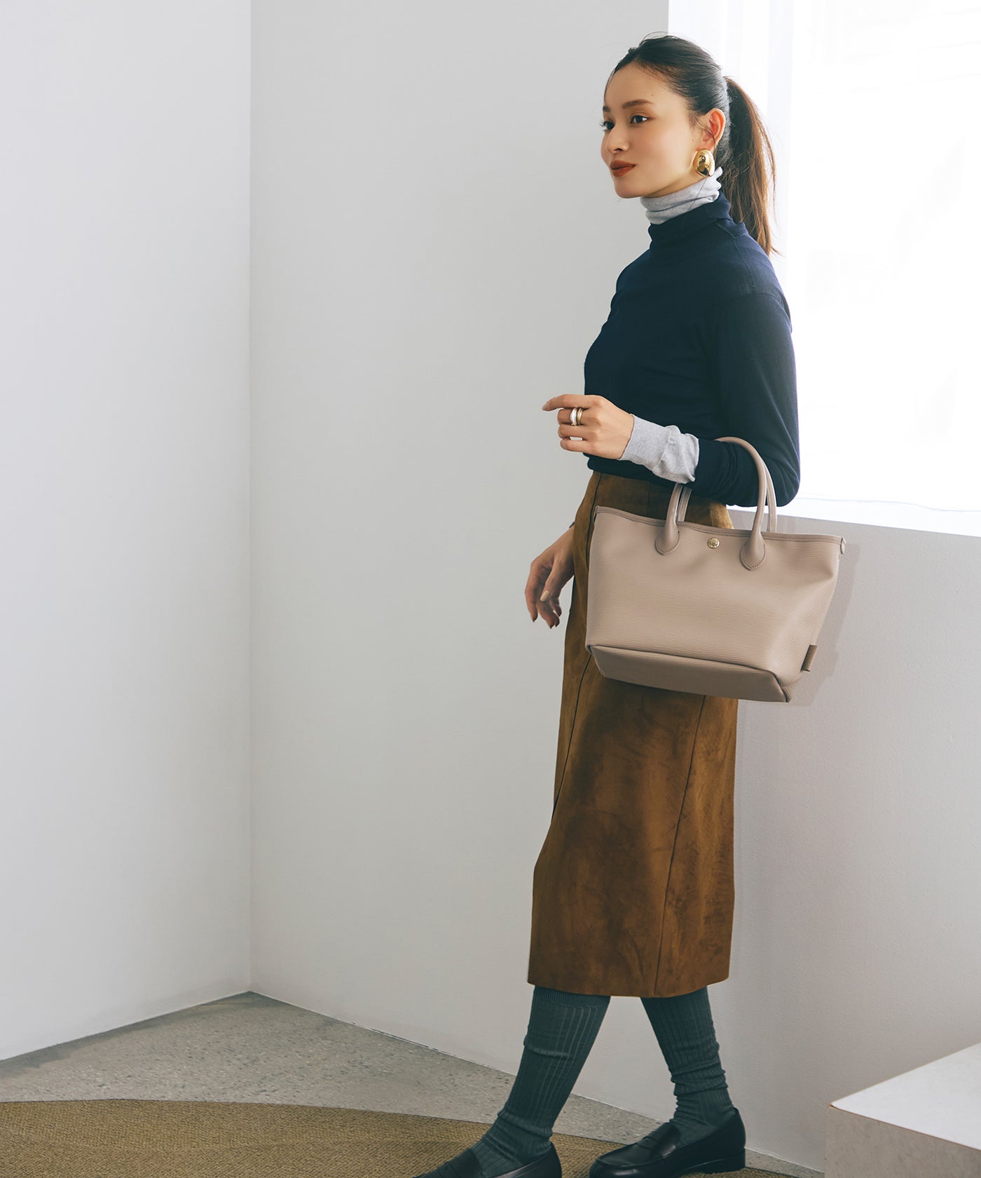 RIPPLE リプル レザーハンドル ミニ トートバッグ – TOPKAPI（トプカピ）