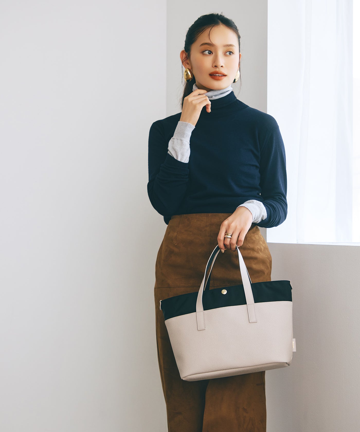 公式限定】SCOTCH GRAIN スコッチグレイン ナイロンコンビ ミニ トート