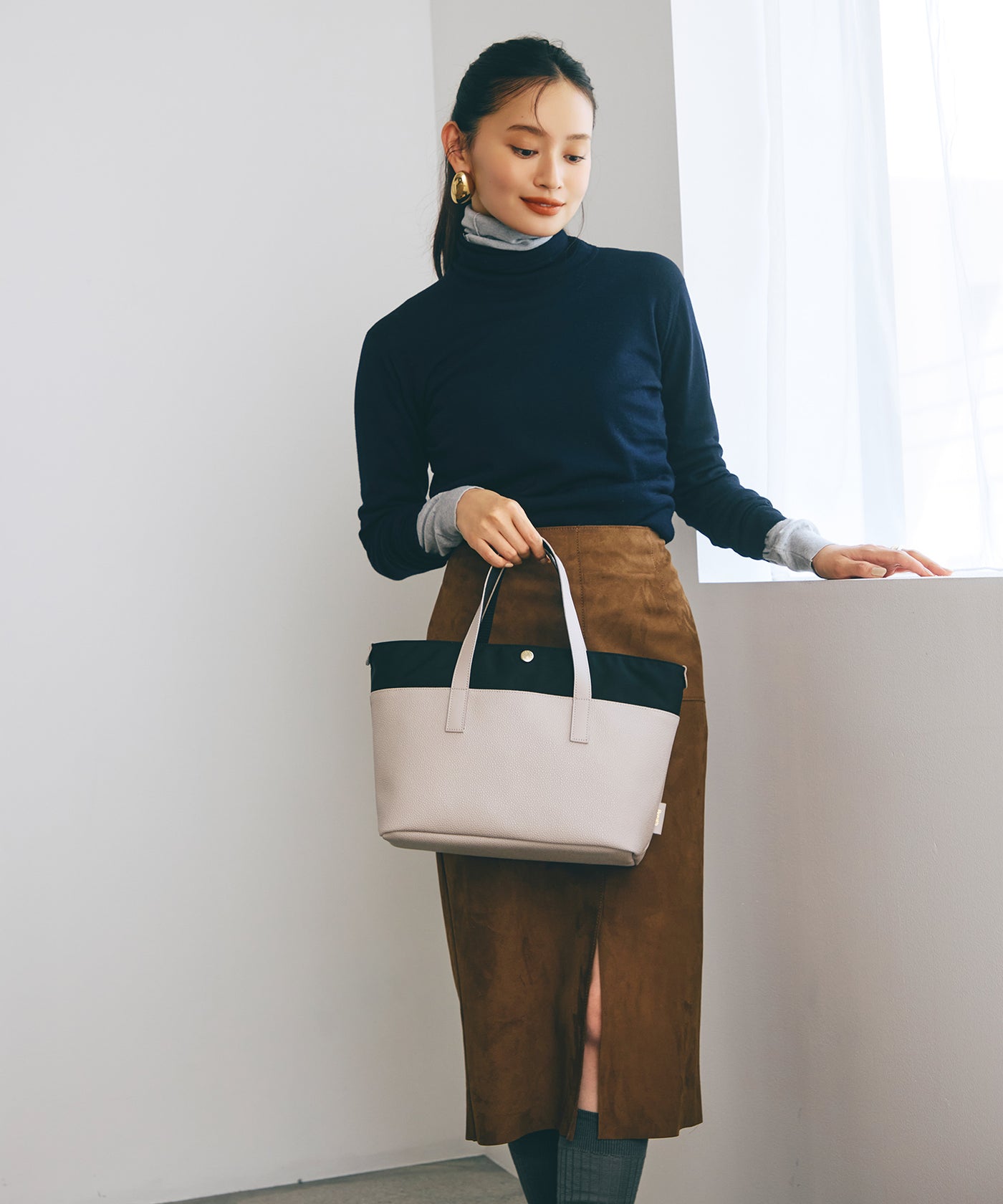 公式限定】SCOTCH GRAIN スコッチグレイン ナイロンコンビ ミニ トート