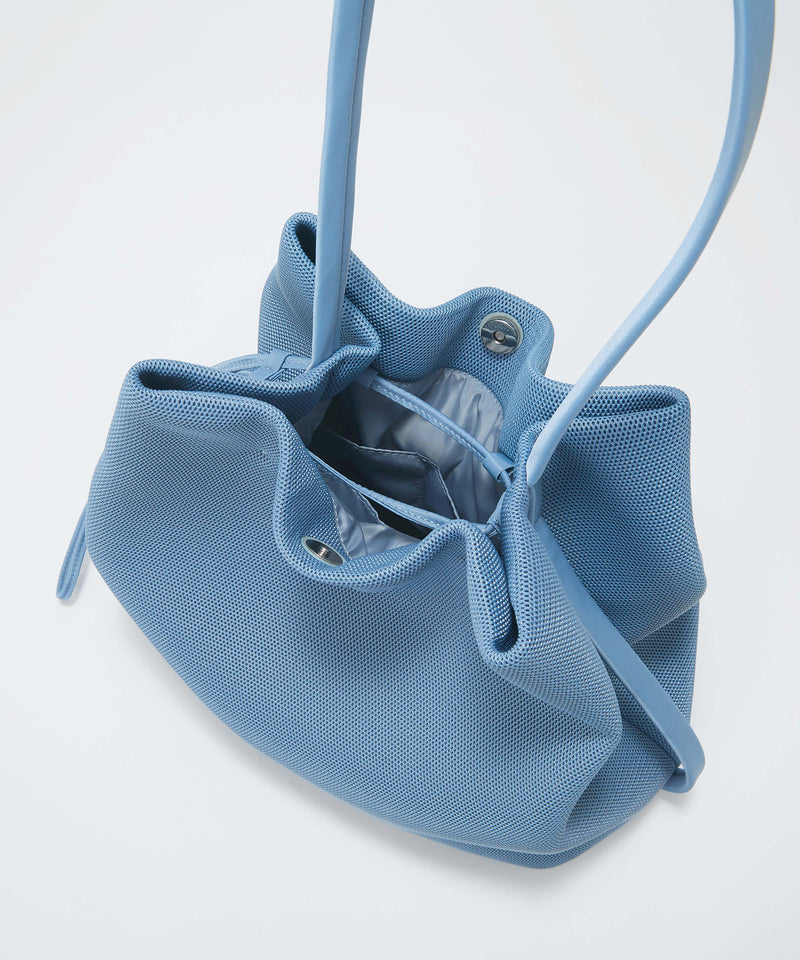 美品　VASIC ライトブルー ショルダーバッグ　保存袋付き メッシュ 2way ビッグ ワンハンドル ショルダーバッグ – TOPKAPI