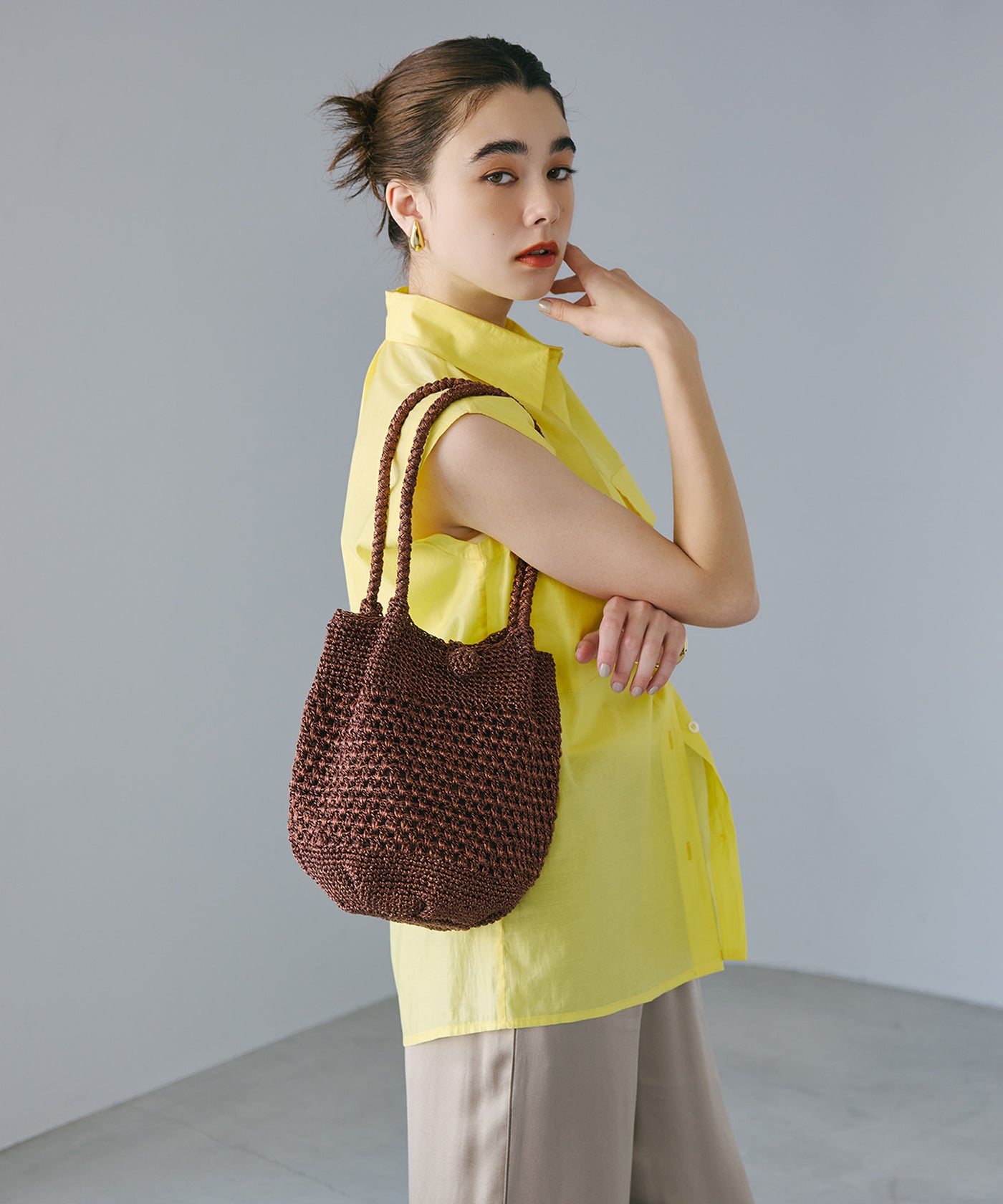 メタリック ラウンド トートバッグ – TOPKAPI（トプカピ）