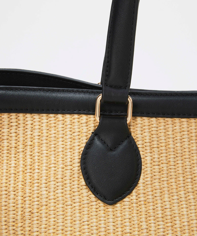 サングラスホルダー付き レザーコンビ カゴバッグ L – TOPKAPI（トプカピ）