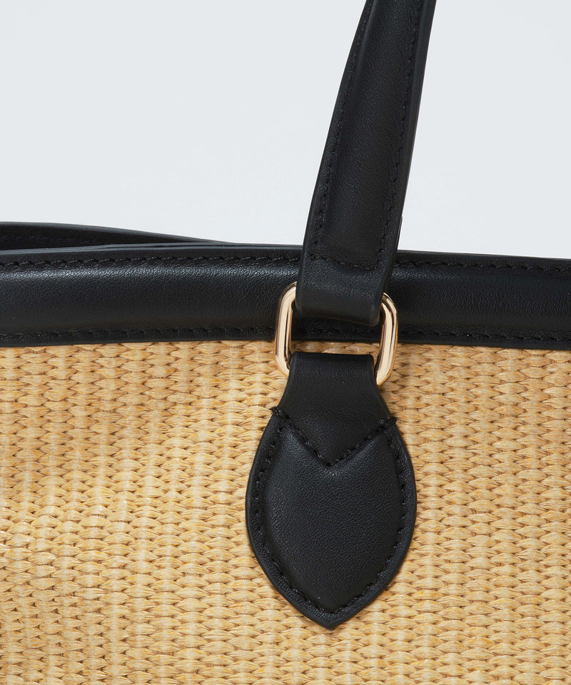 サングラスホルダー付き レザーコンビ カゴバッグ M – TOPKAPI（トプカピ）