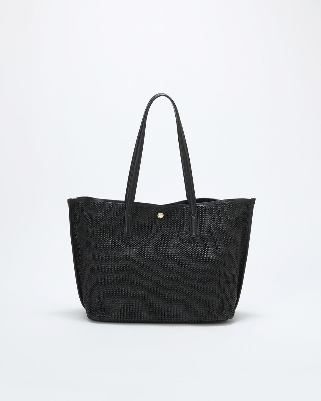 レザーコンビ 雑材風 シンプル トートバッグ / A4