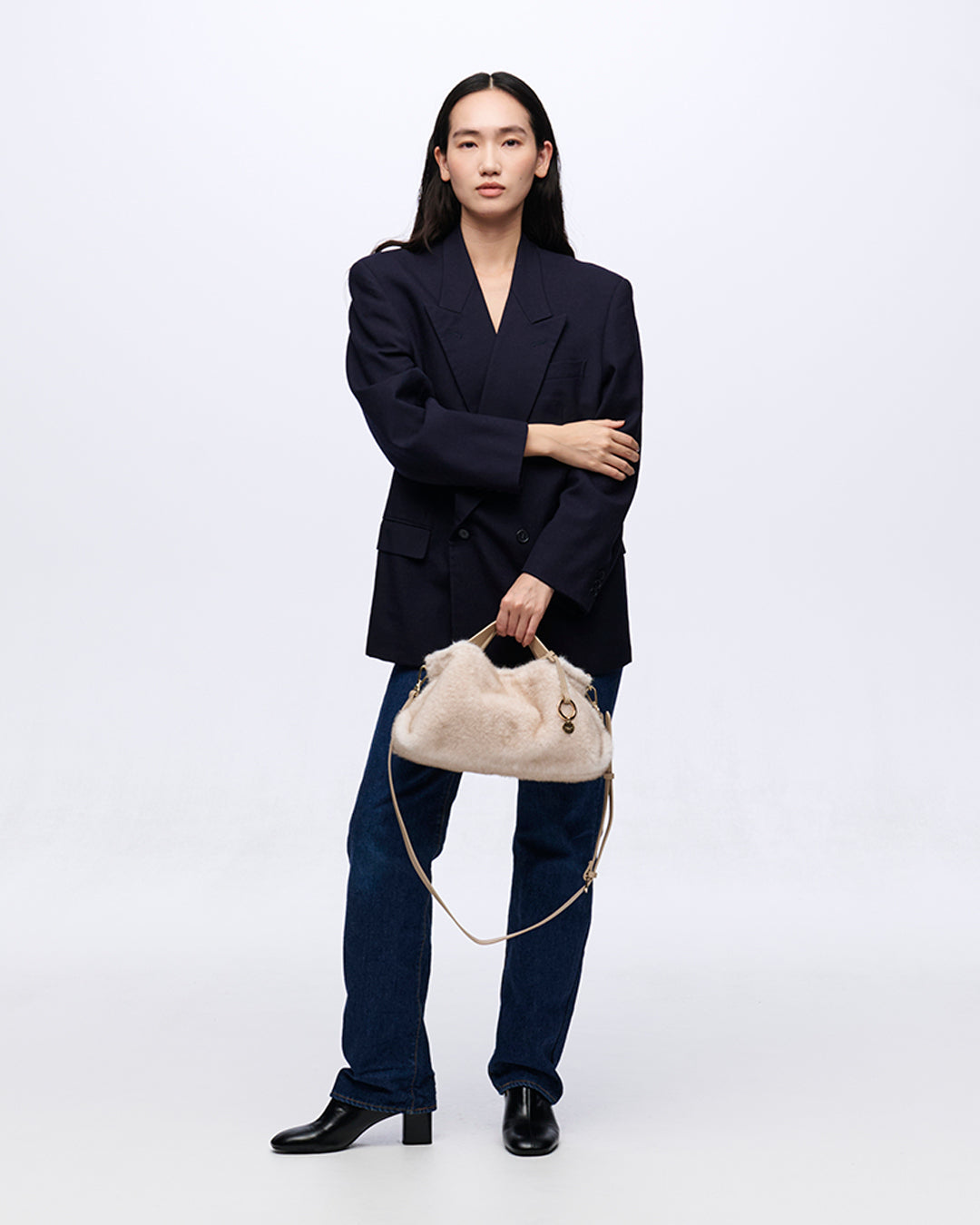 ファー ショルダーバッグ