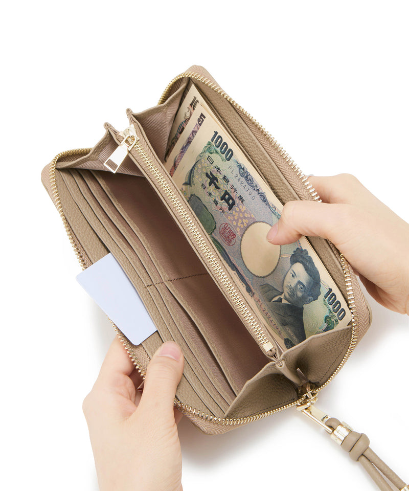 【新色追加】シュリンクレザー ラウンド 長財布