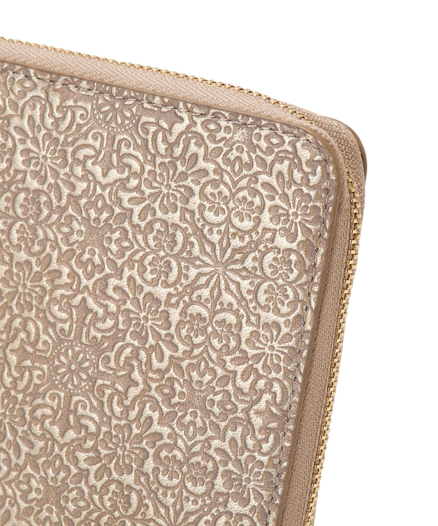 オリジナル エンボスレザー ラウンド 二つ折り財布 / パスポート