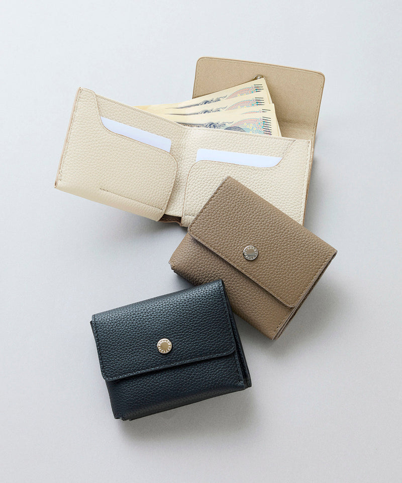 ELAN エラン シュリンクレザー 折り財布 /8ポケット/軽量