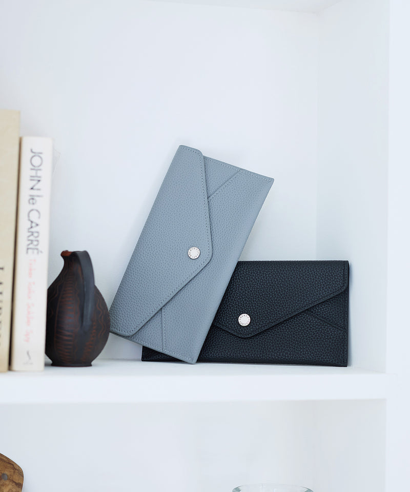 DUAL デュアル シュリンクレザー バイカラー 長財布 薄型 / 軽量