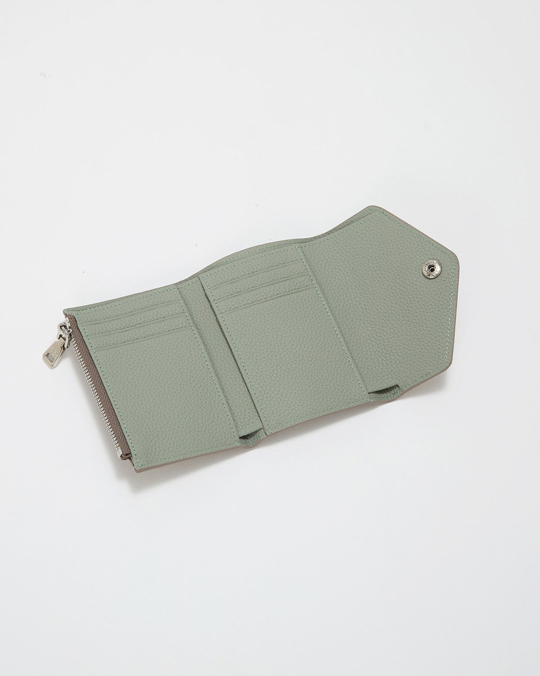 DUAL シュリンクレザー バイカラー 三つ折り 財布