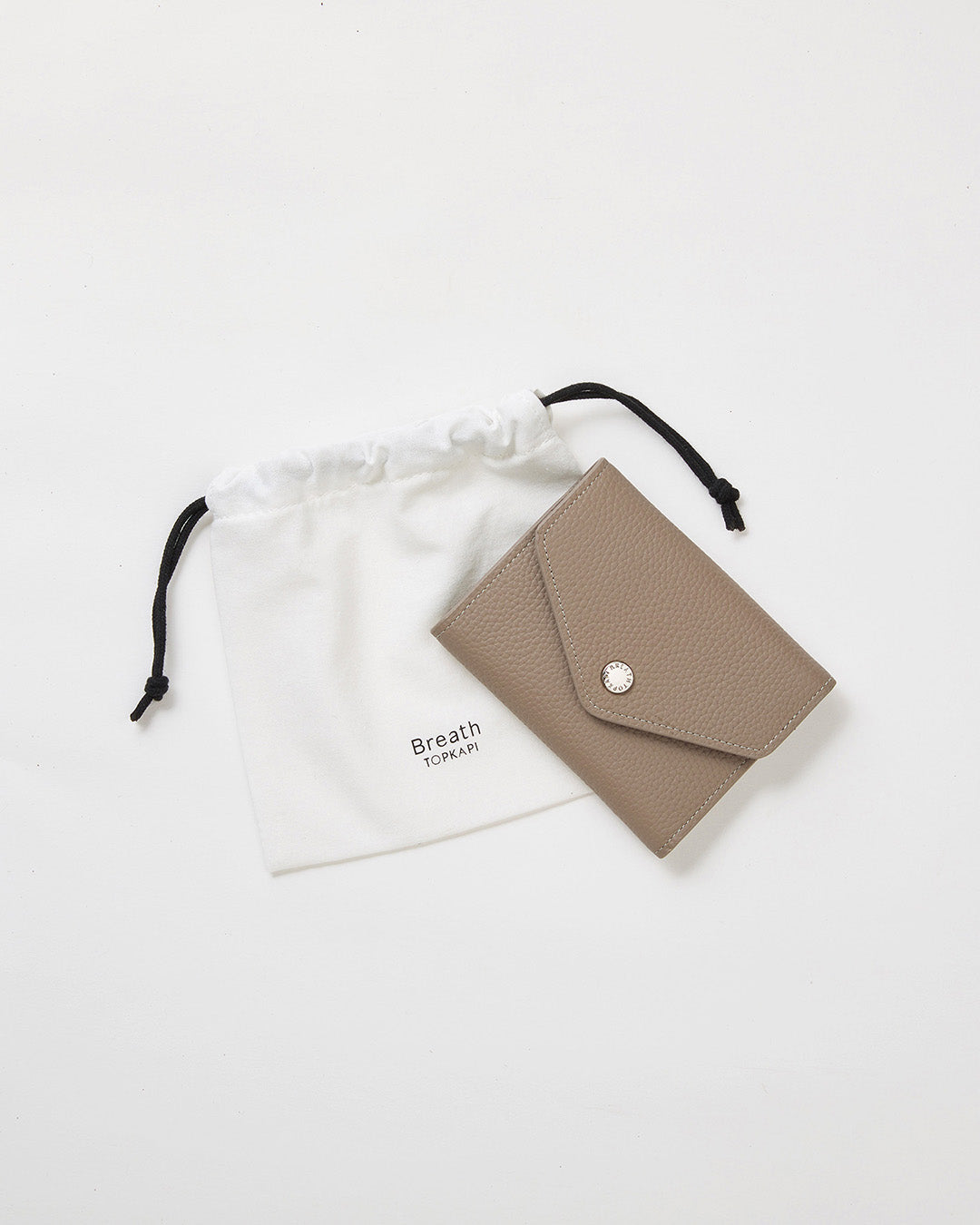 DUAL シュリンクレザー バイカラー 三つ折り 財布