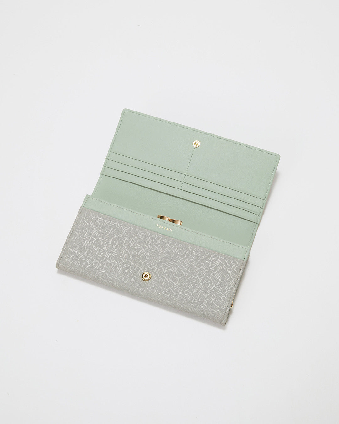 【公式限定】 Perle バイカラーパイピング 口金 長財布