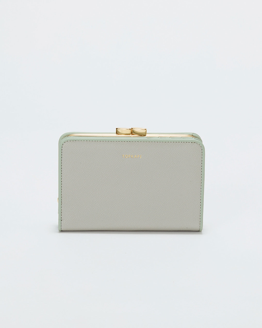【公式限定】 Perle バイカラー パイピング 口金 二つ折り 財布