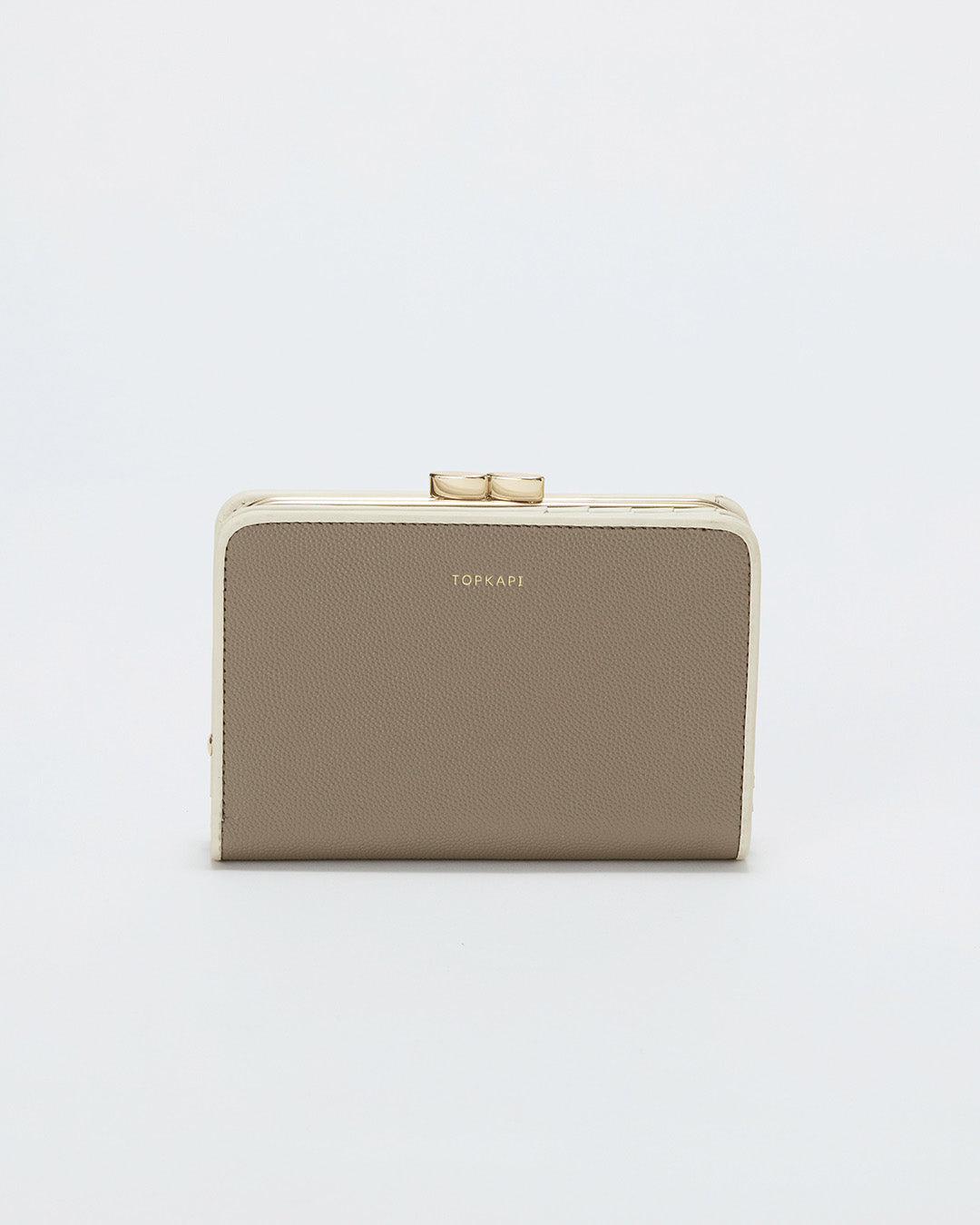 【公式限定】 Perle バイカラー パイピング 口金 二つ折り 財布
