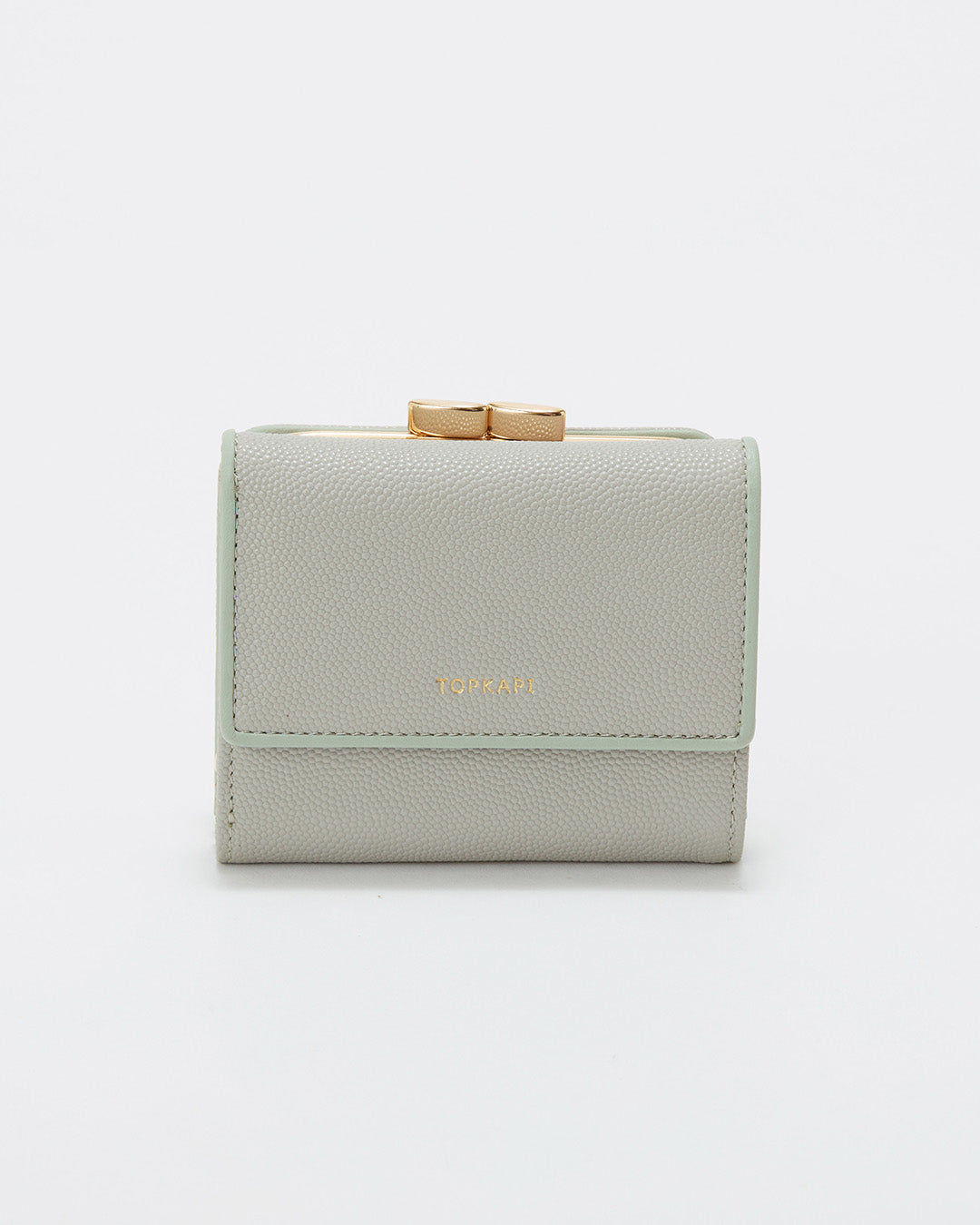 【公式限定】 Perle バイカラー パイピング 口金 三つ折り 財布