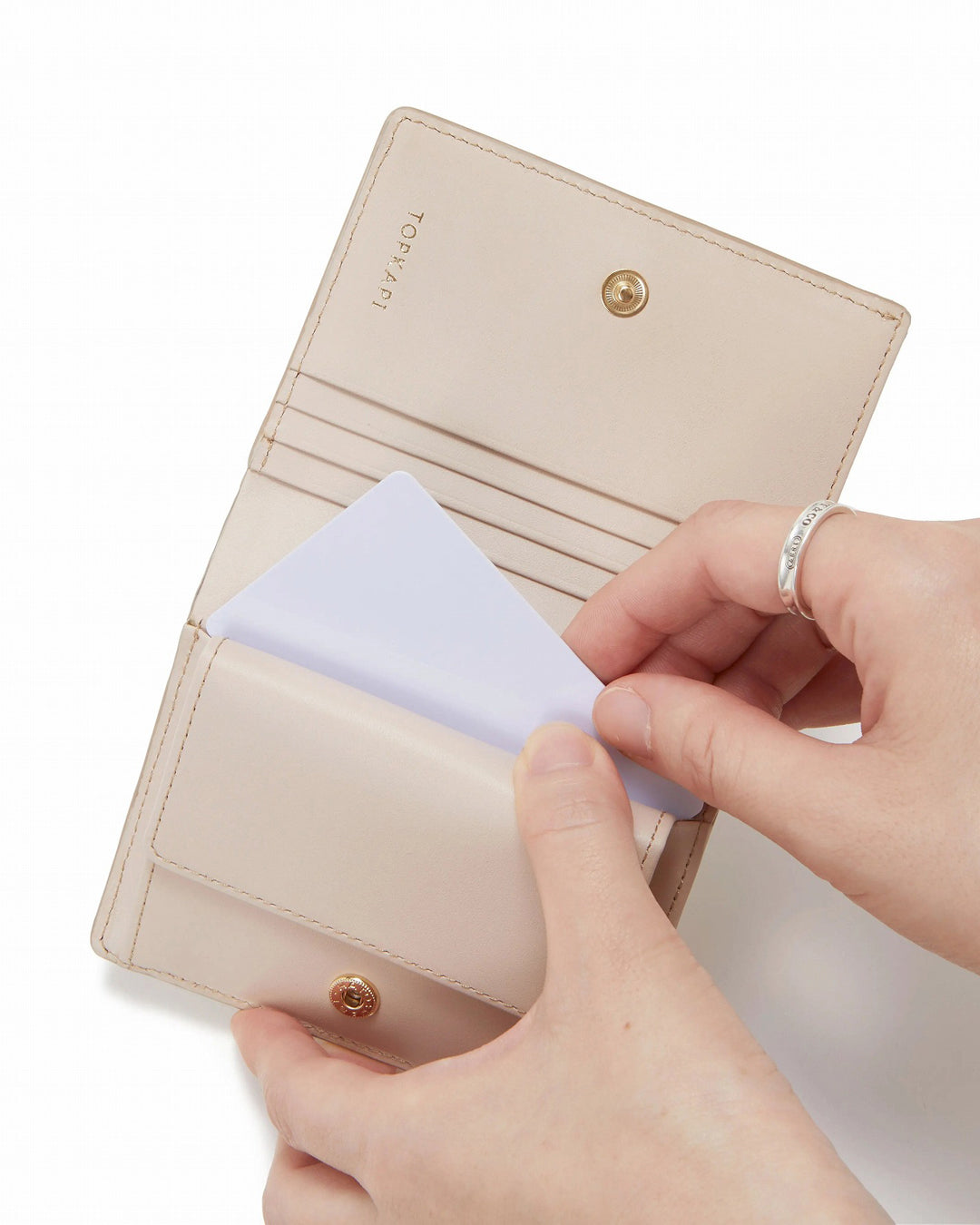 ルチアページ LUCIA イタリアンレザー リザード型押し 二つ折り 財布