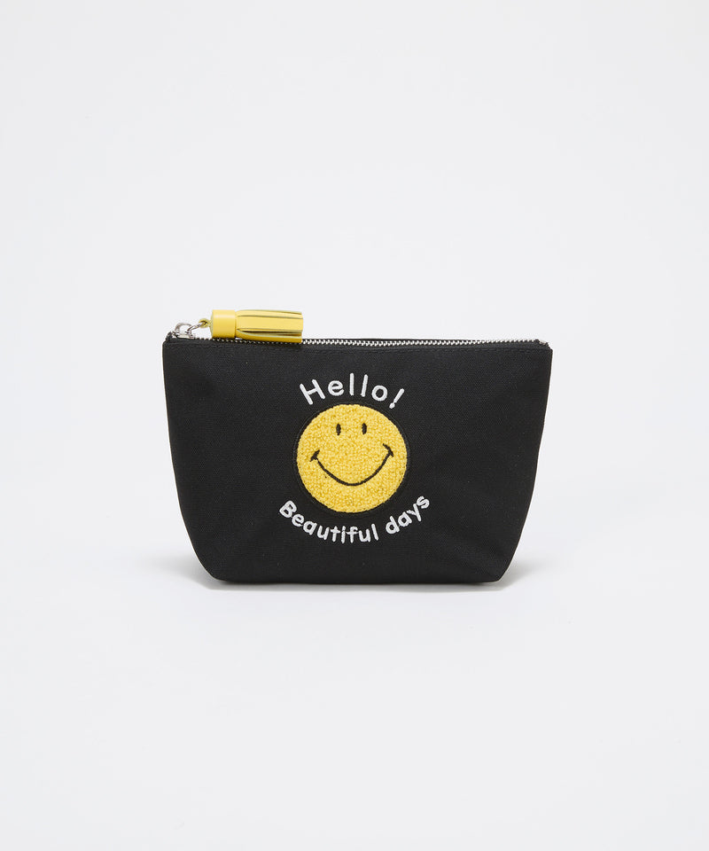 SMILE COLLECTION  スマイル 刺繍 タッセルポーチ