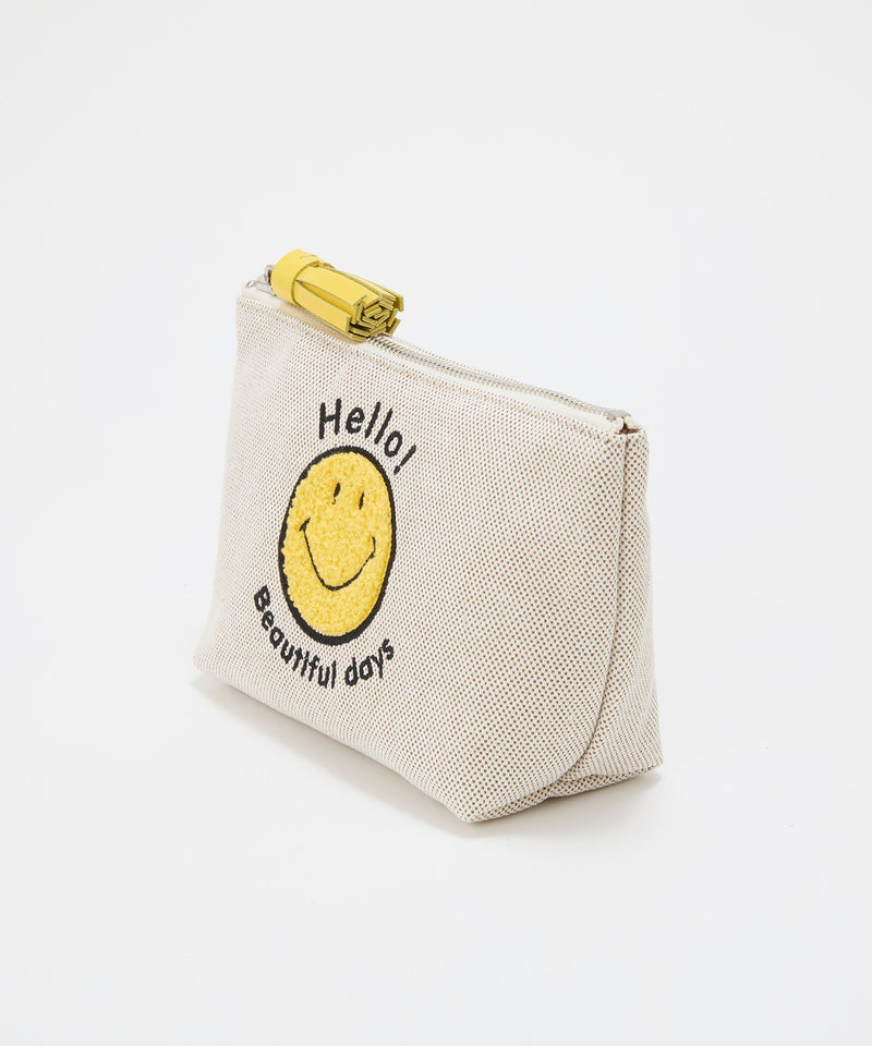 SMILE COLLECTION  スマイル 刺繍 タッセルポーチ