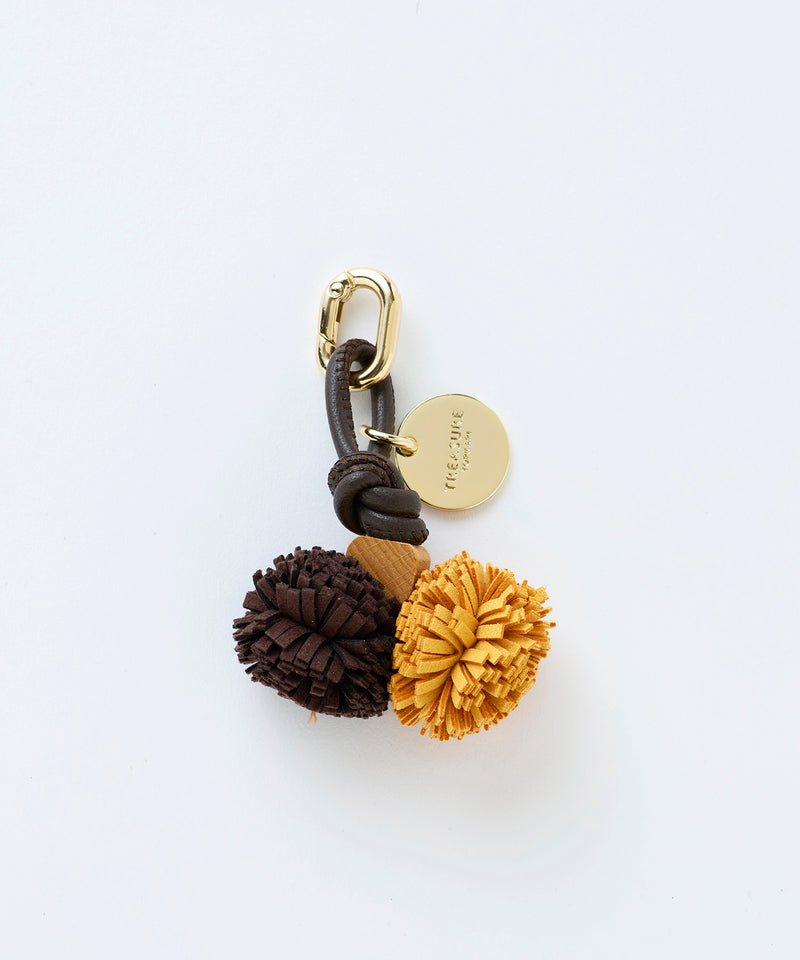 レザー カラーコンビ ミニ チャーム