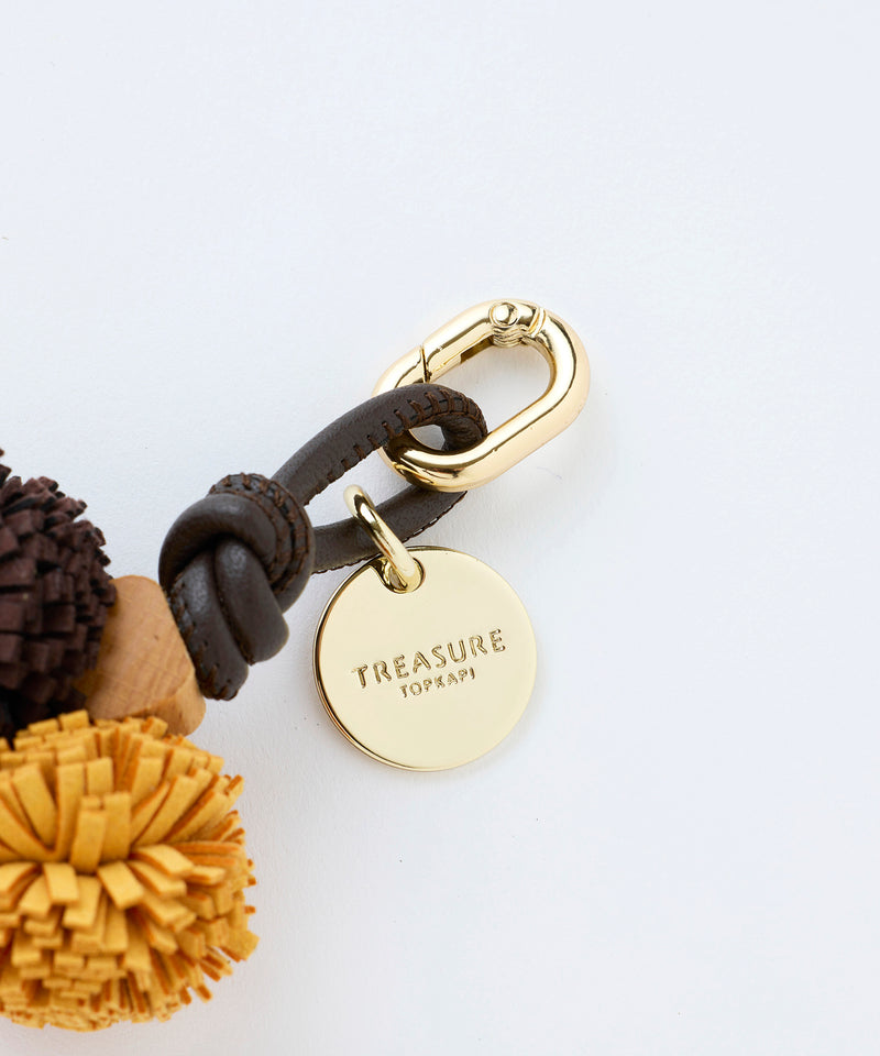 レザー カラーコンビ ミニ チャーム