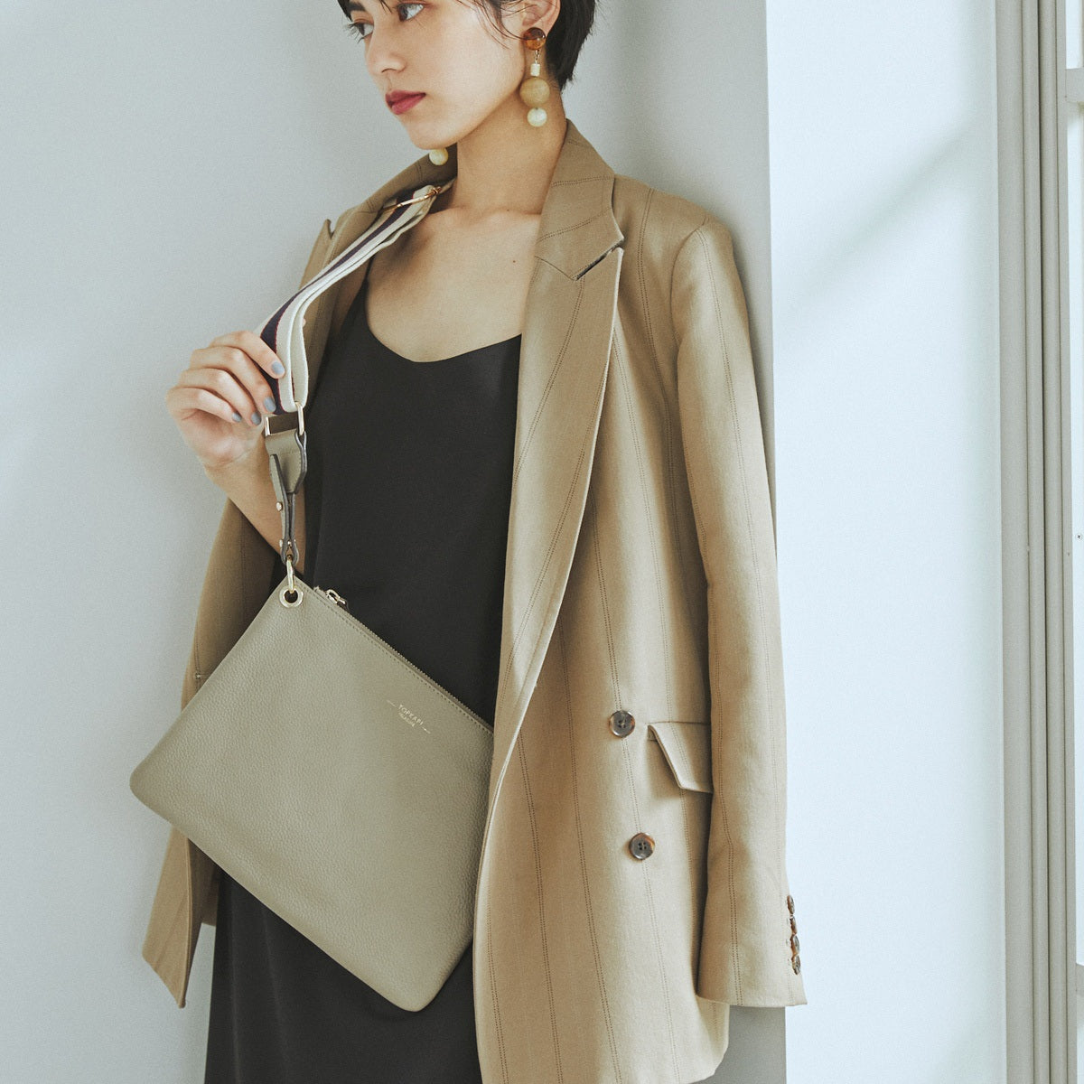 ストライプベルト・レザー2wayショルダーバッグ – TOPKAPI