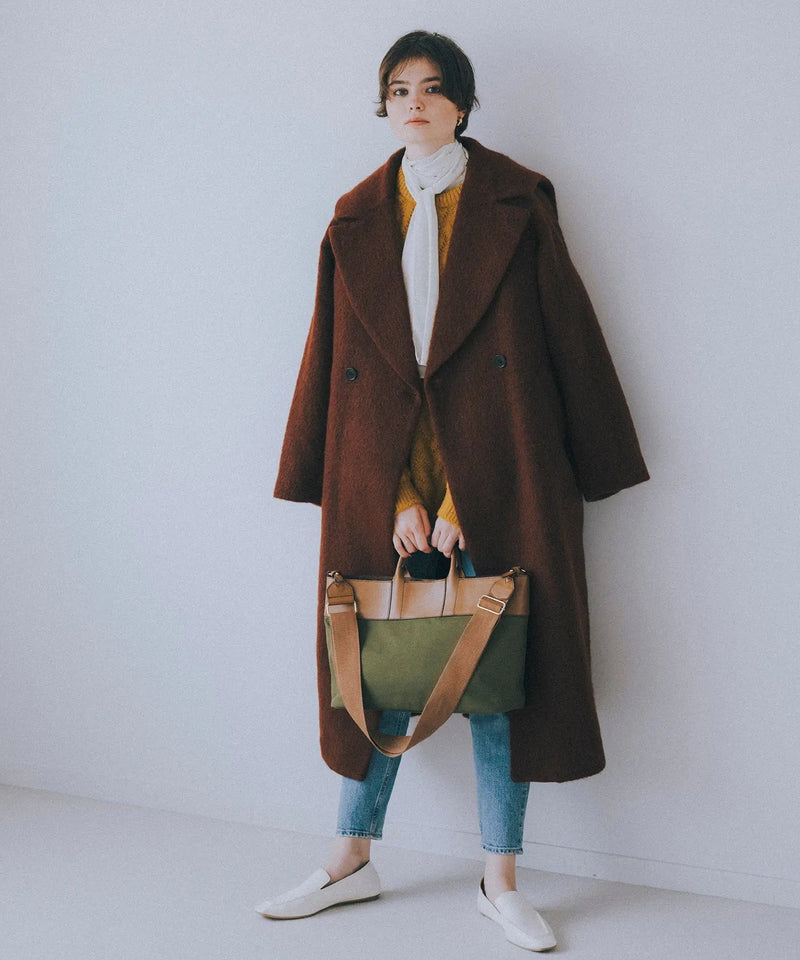 レザーコンビ ナイロン 2way ショルダー バッグ L TREASURE TOPKAPIKAPI | CRICKET WEB